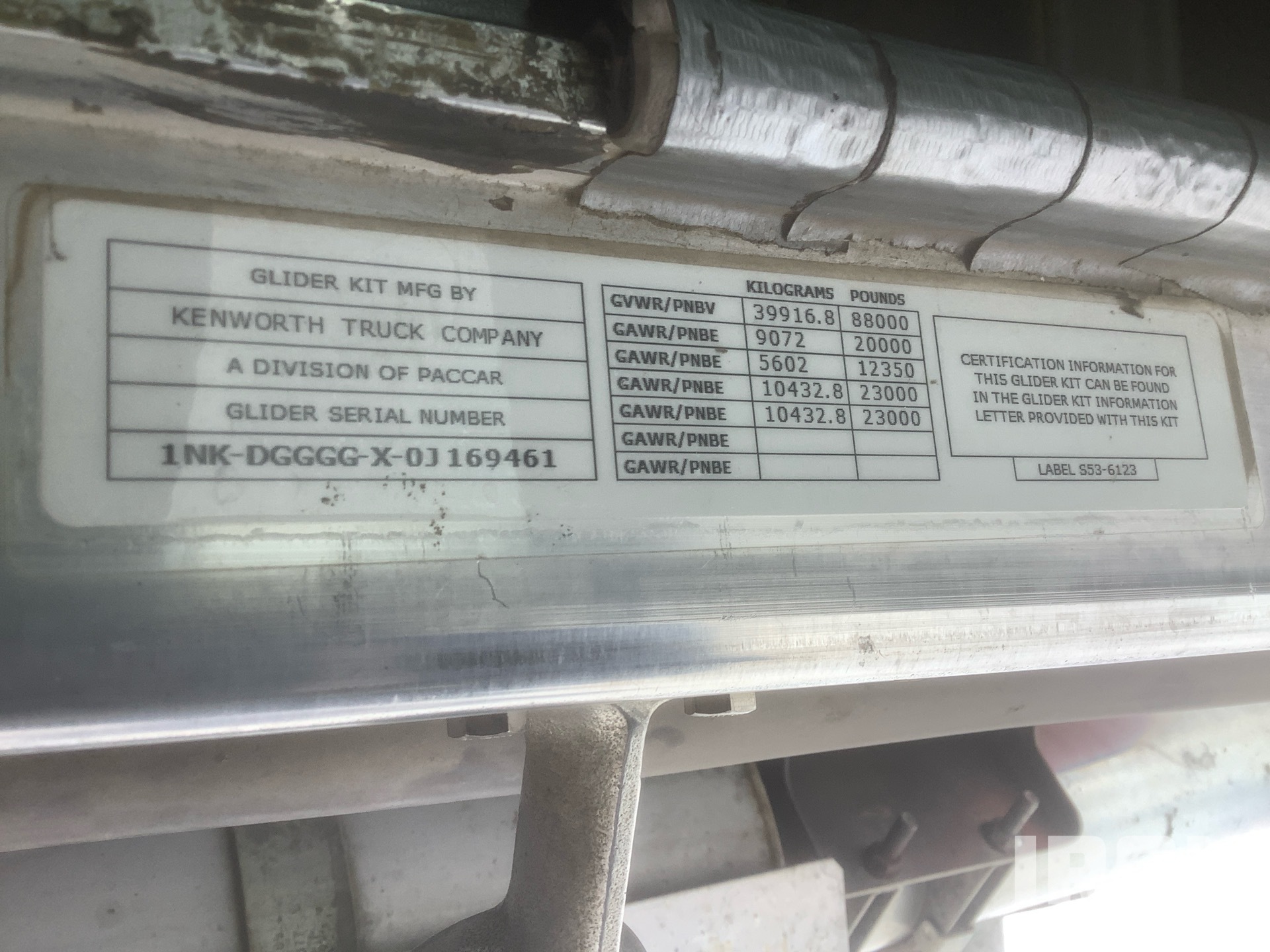 General Appearance with N.º de serie/VIN