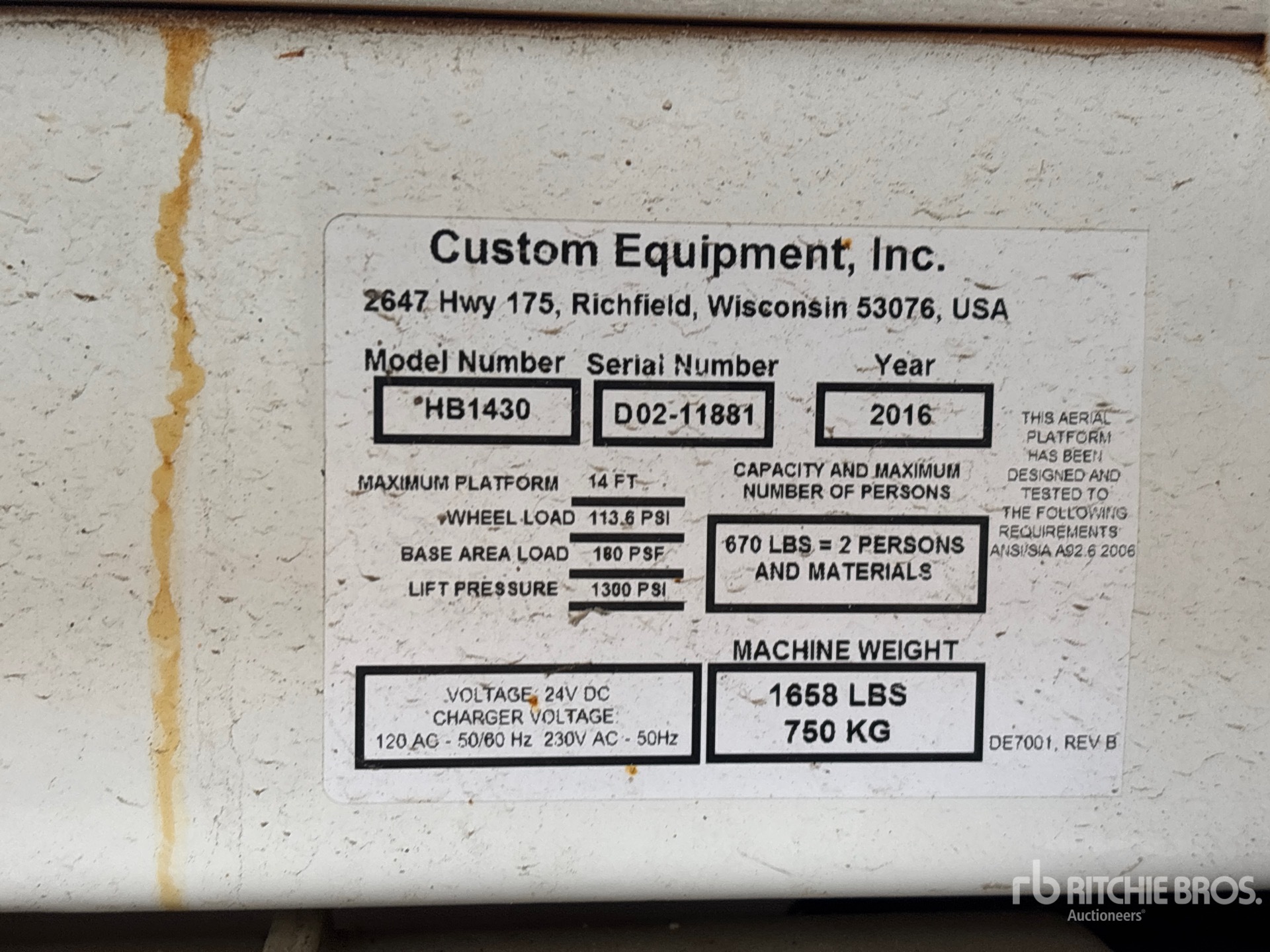 General Appearance with Numer seryjny/numer identyfikacyjny pojazdu