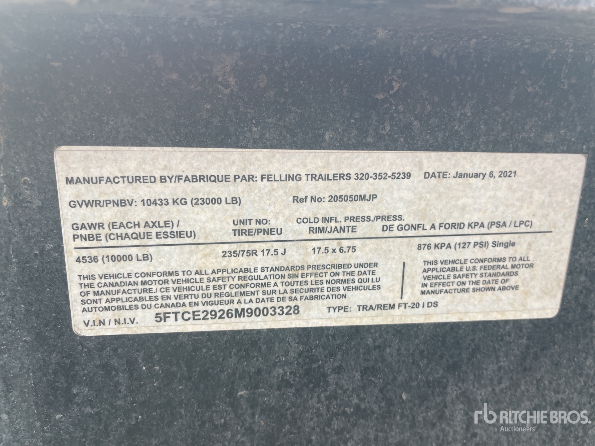 General Appearance with Numer seryjny/numer identyfikacyjny pojazdu