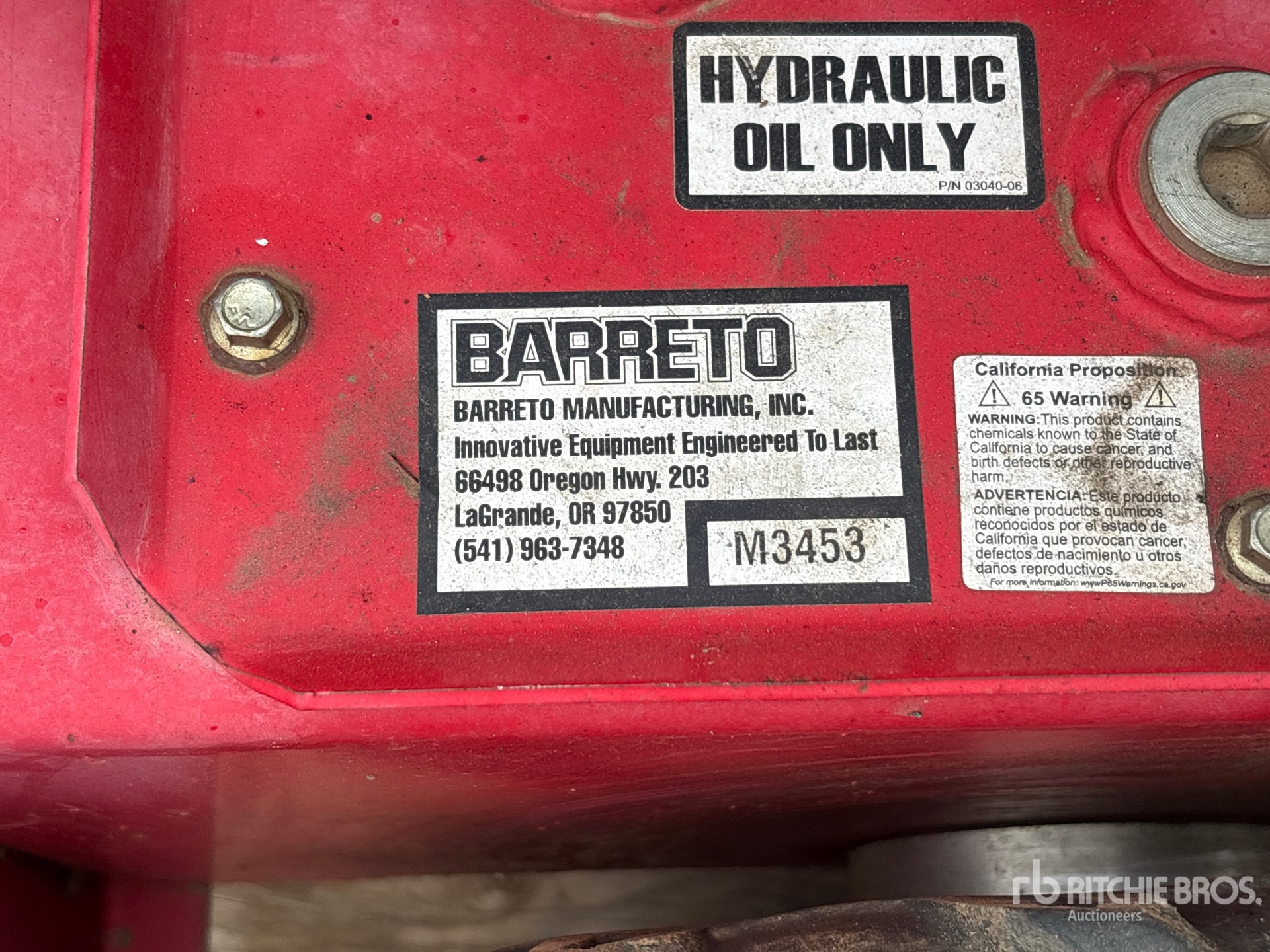 General Appearance with N.º de serie/VIN