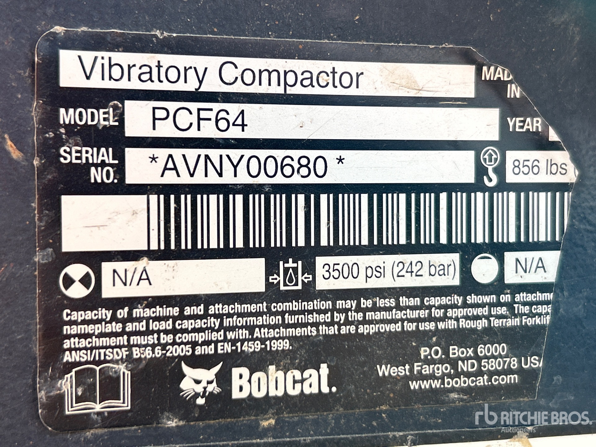 General Appearance with N.º de serie/VIN