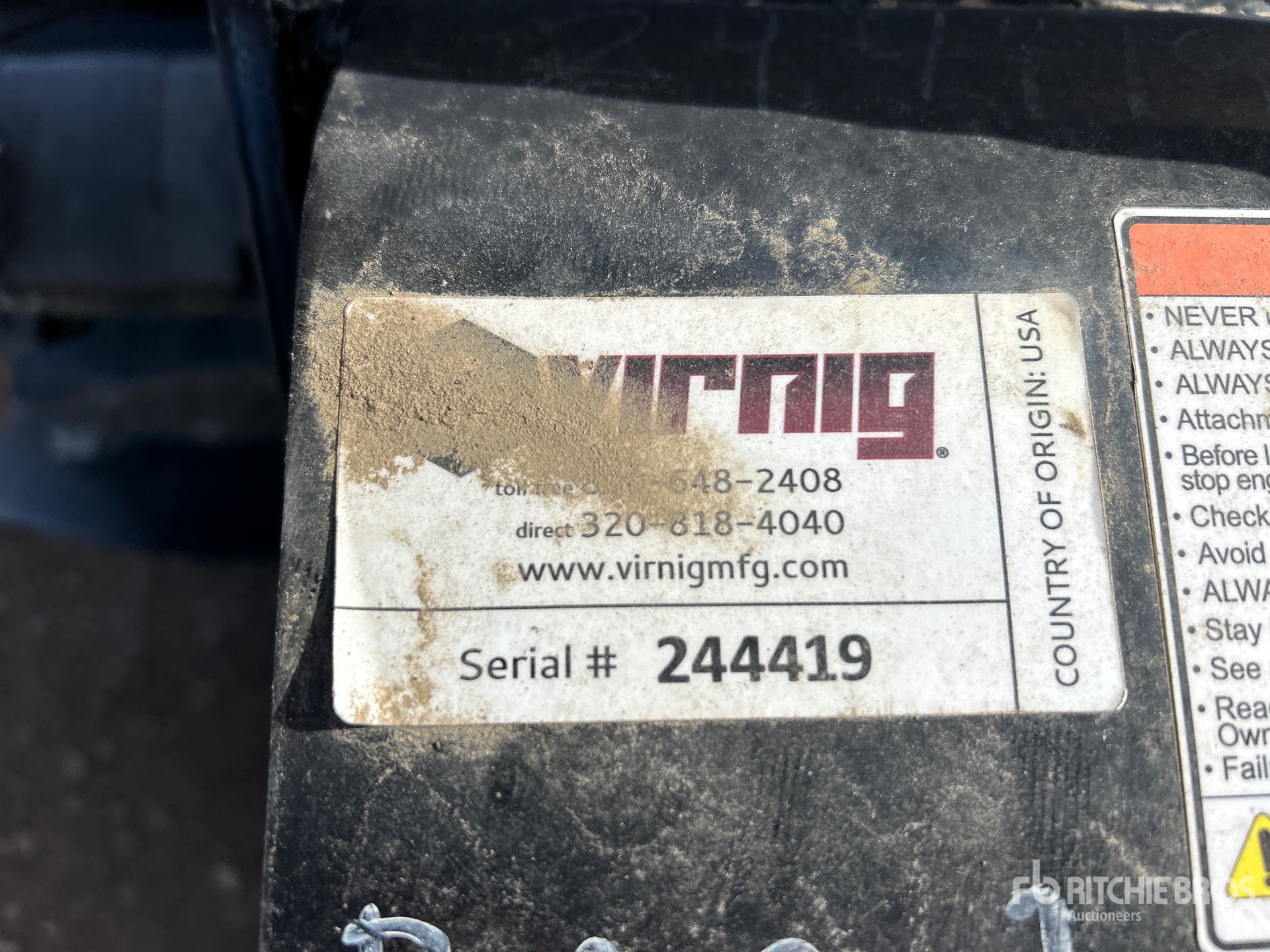 General Appearance with N.º de serie/VIN