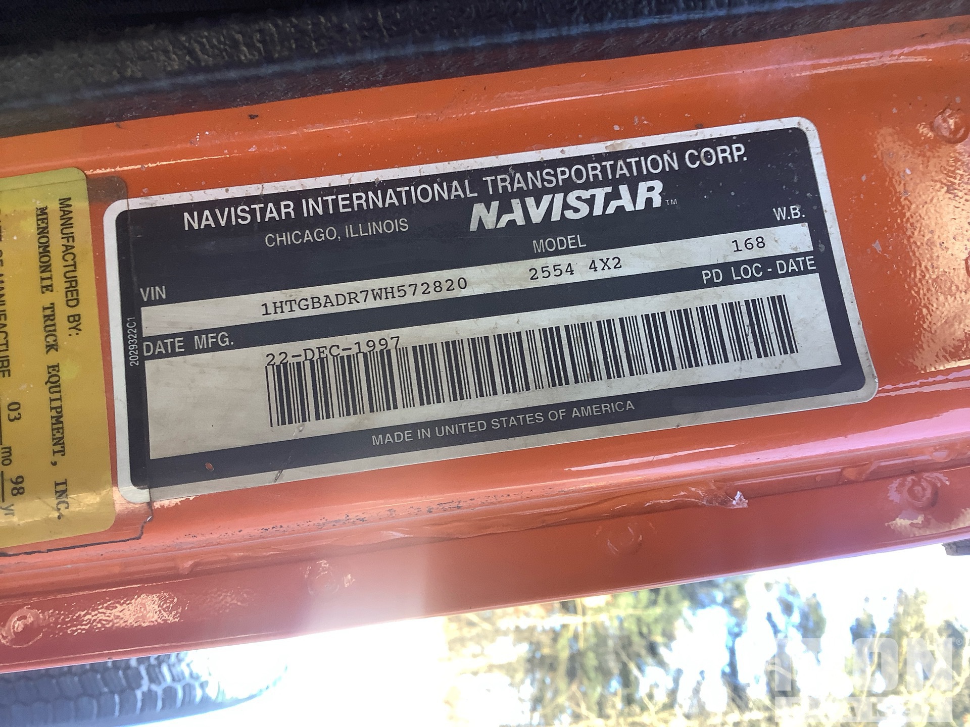 General Appearance with Numero seriale/numero d’identificazione del veicolo (VIN)