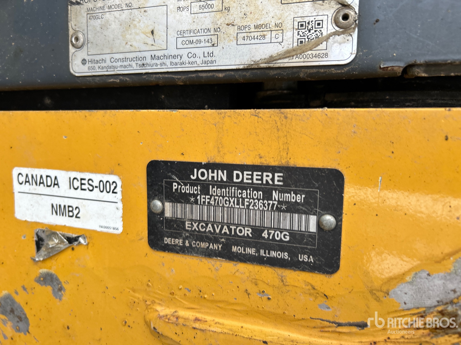 General Appearance with N.º de serie/VIN