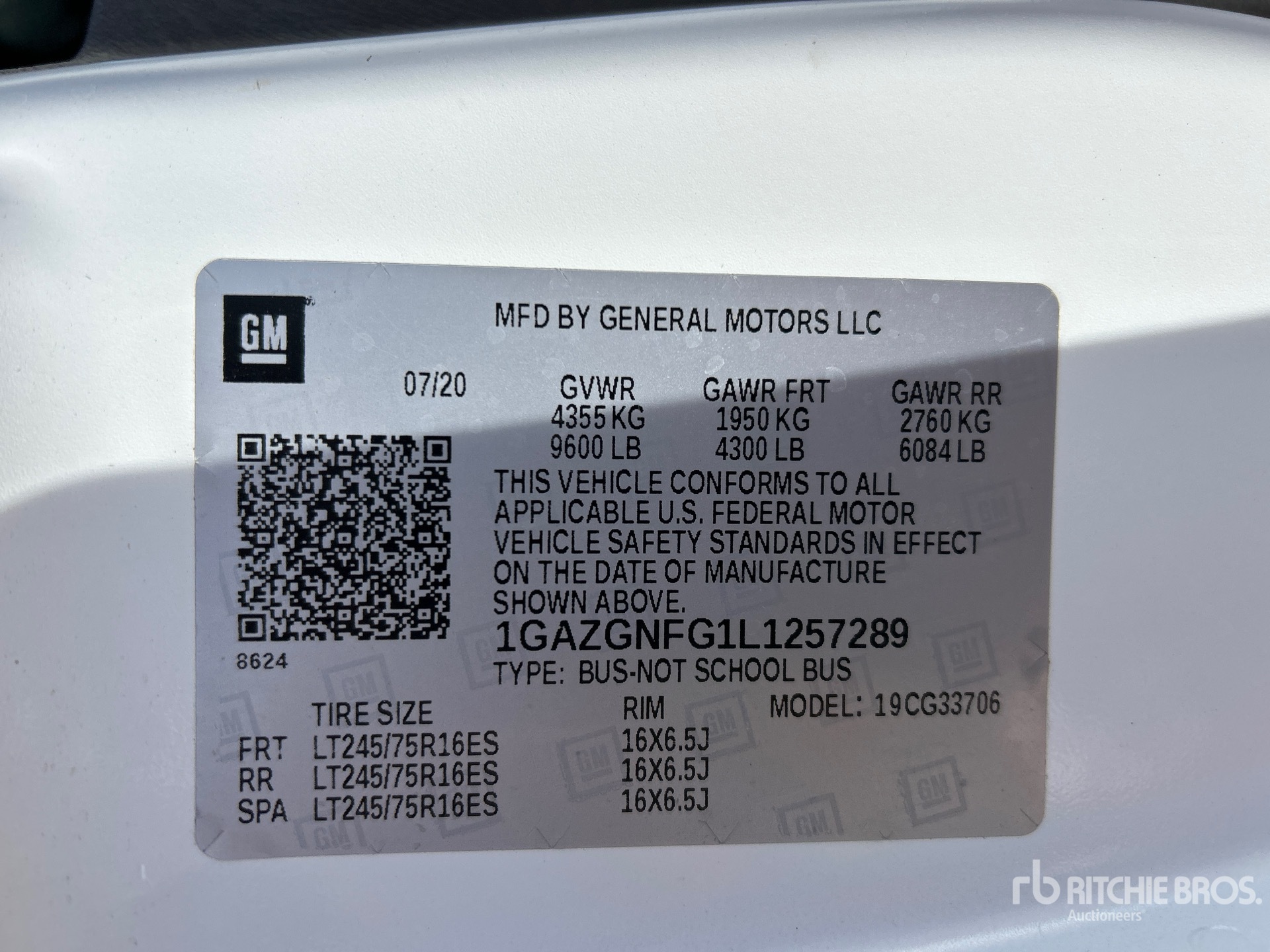 General Appearance with Second Serial Number/VIN Photo