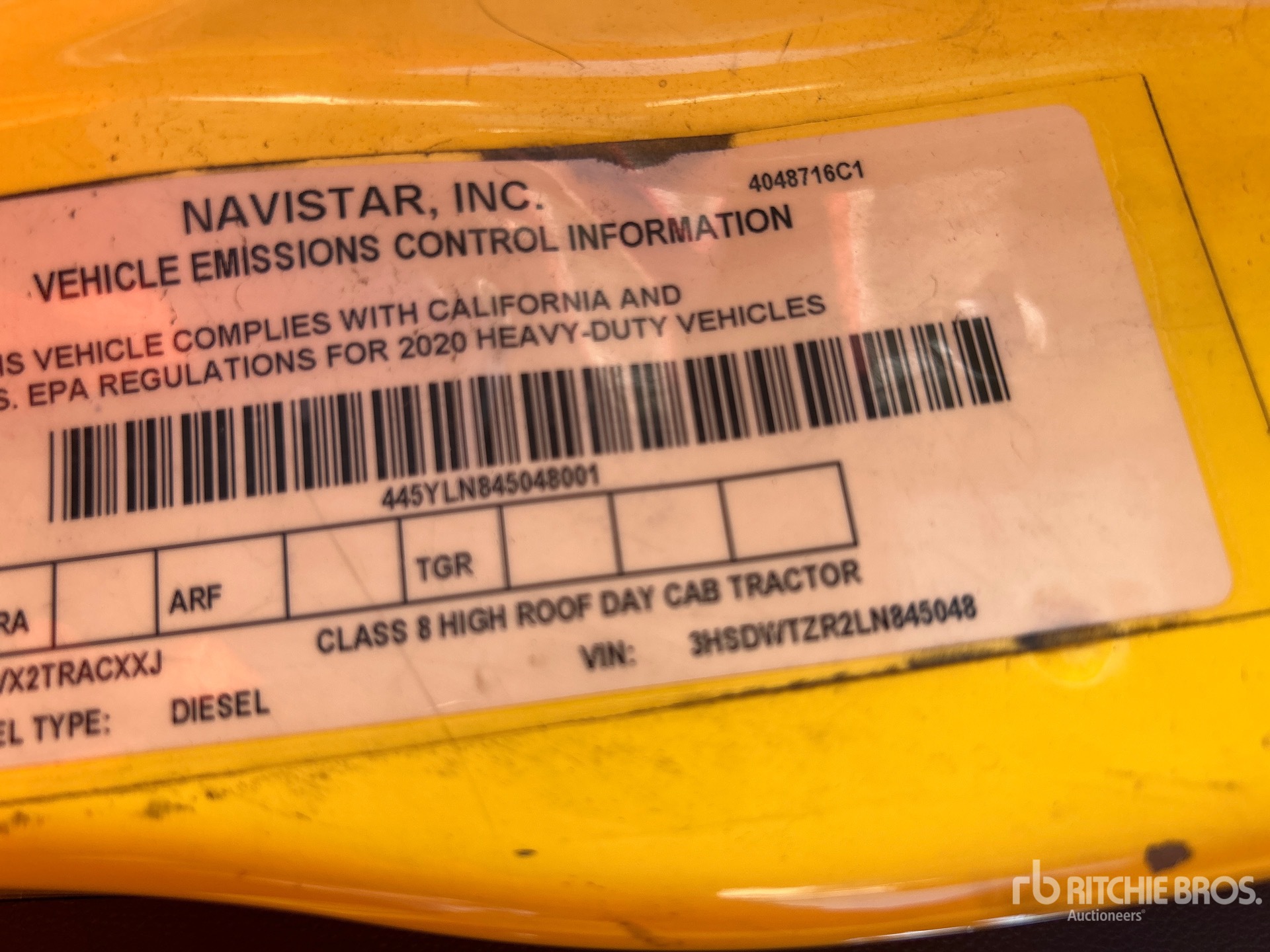 General Appearance with Numero seriale/numero d’identificazione del veicolo (VIN)