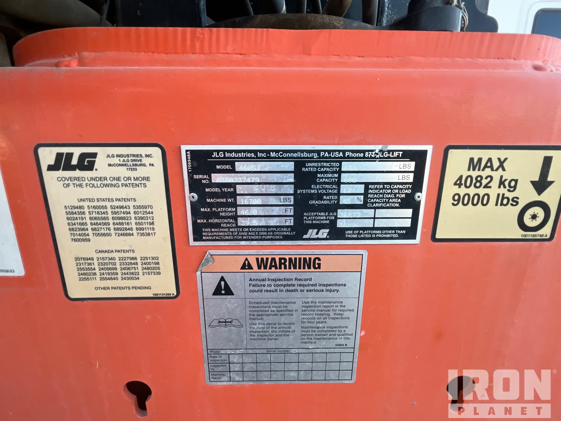 General Appearance with Numero seriale/numero d’identificazione del veicolo (VIN)