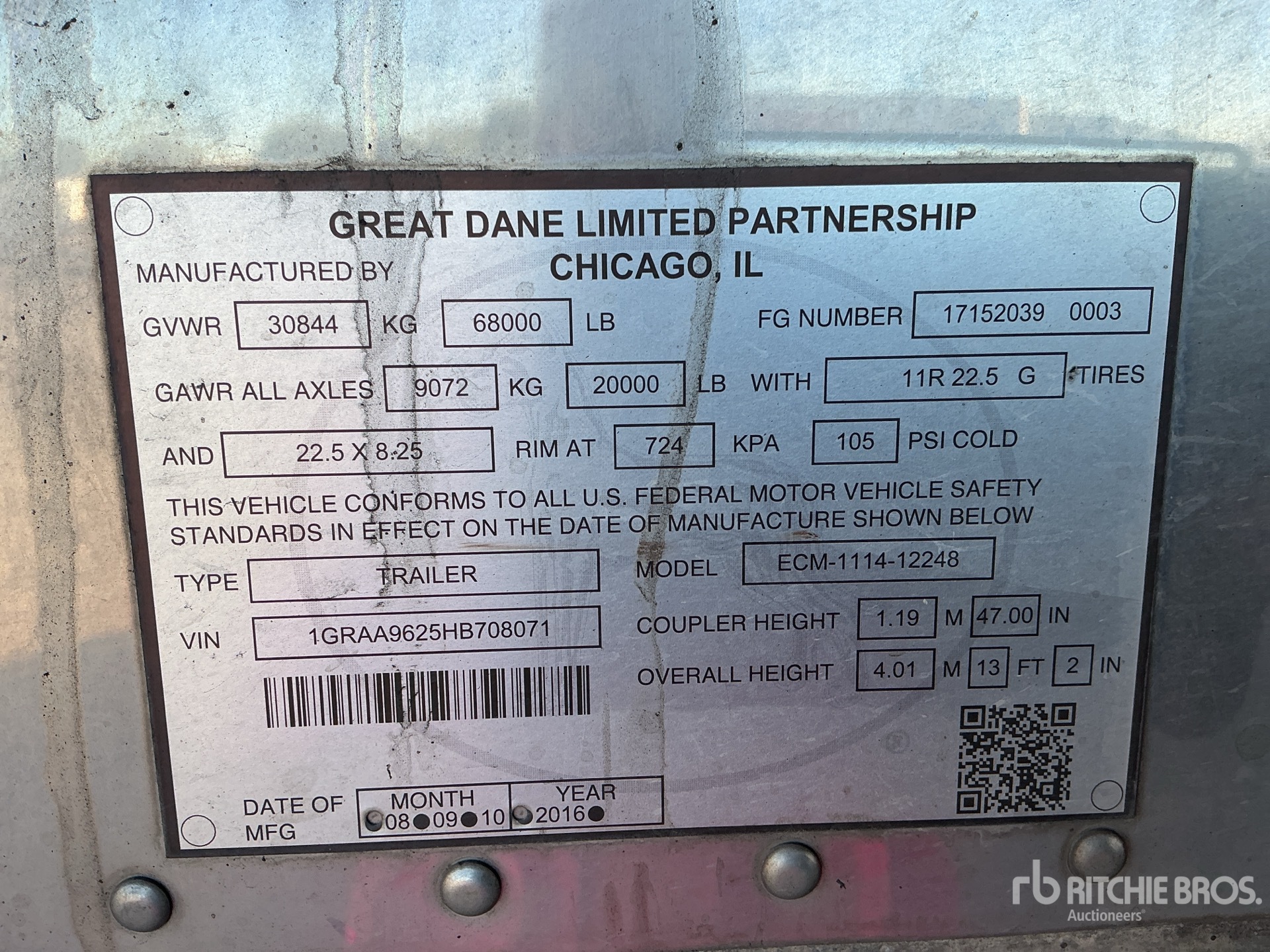 General Appearance with Seriennummer / FIN