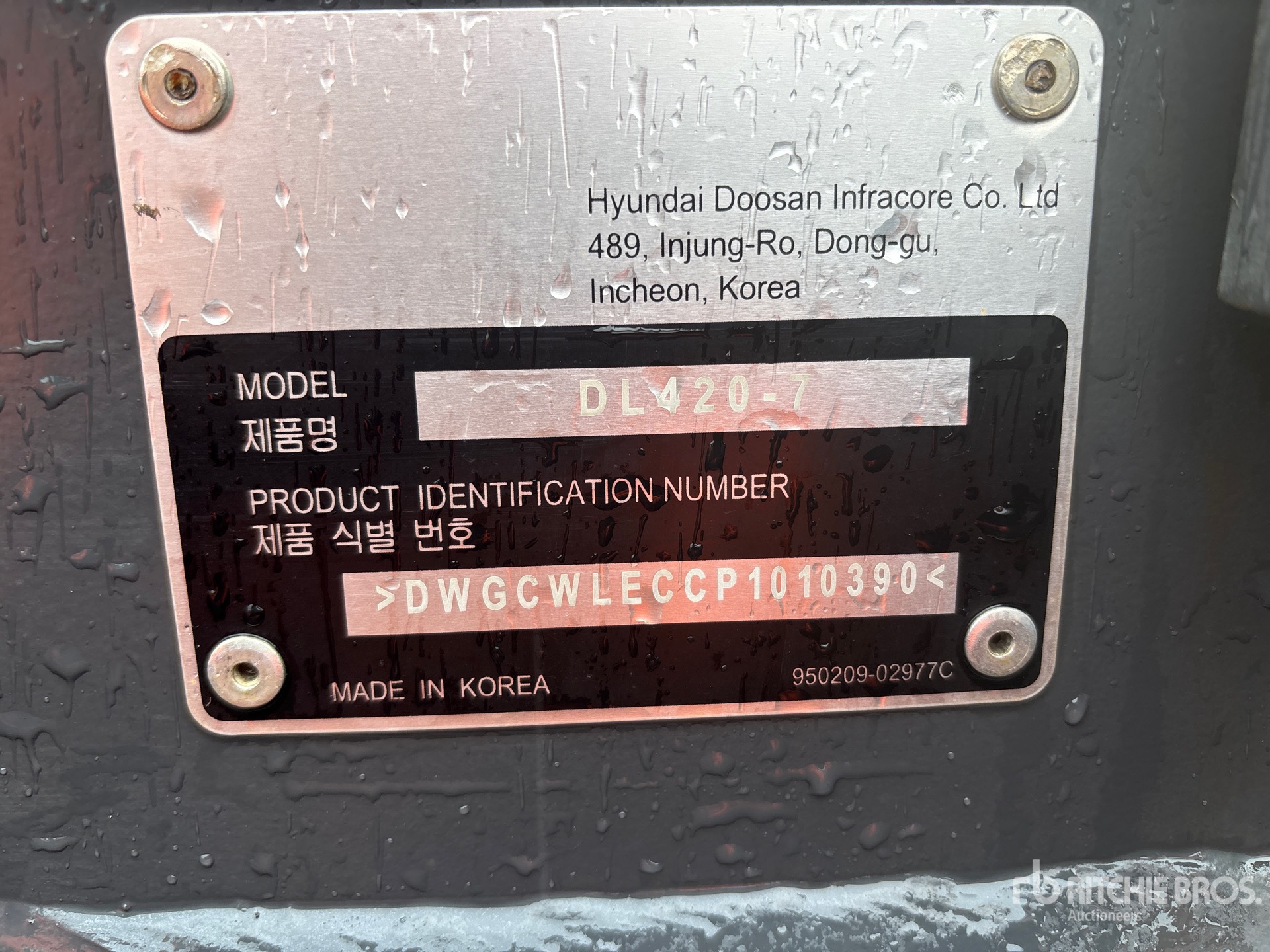 General Appearance with N.º de serie/VIN