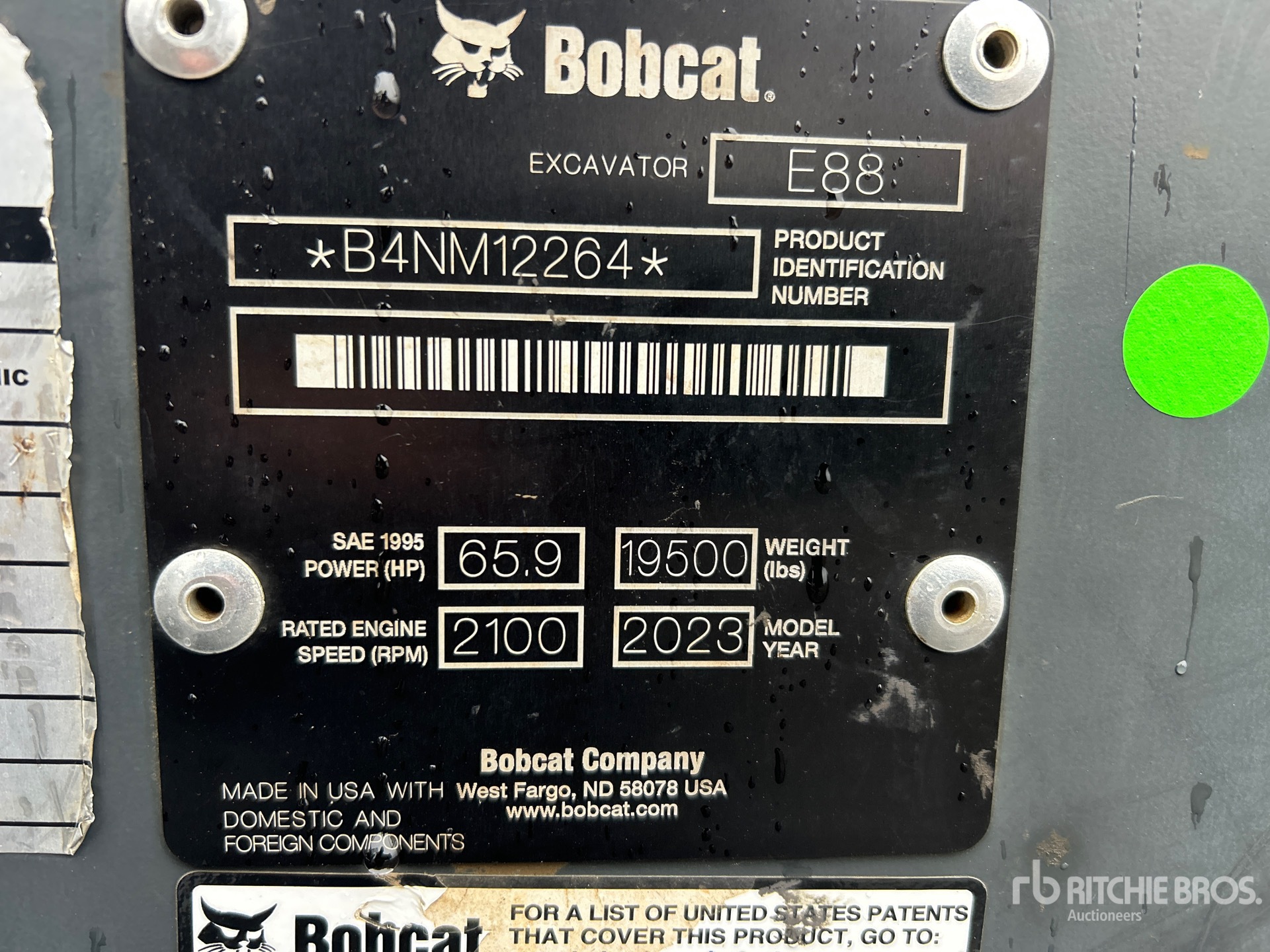 General Appearance with N.º de serie/VIN