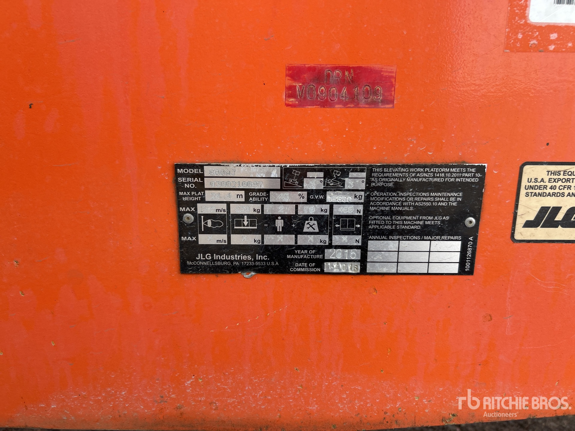 General Appearance with Numer seryjny/numer identyfikacyjny pojazdu