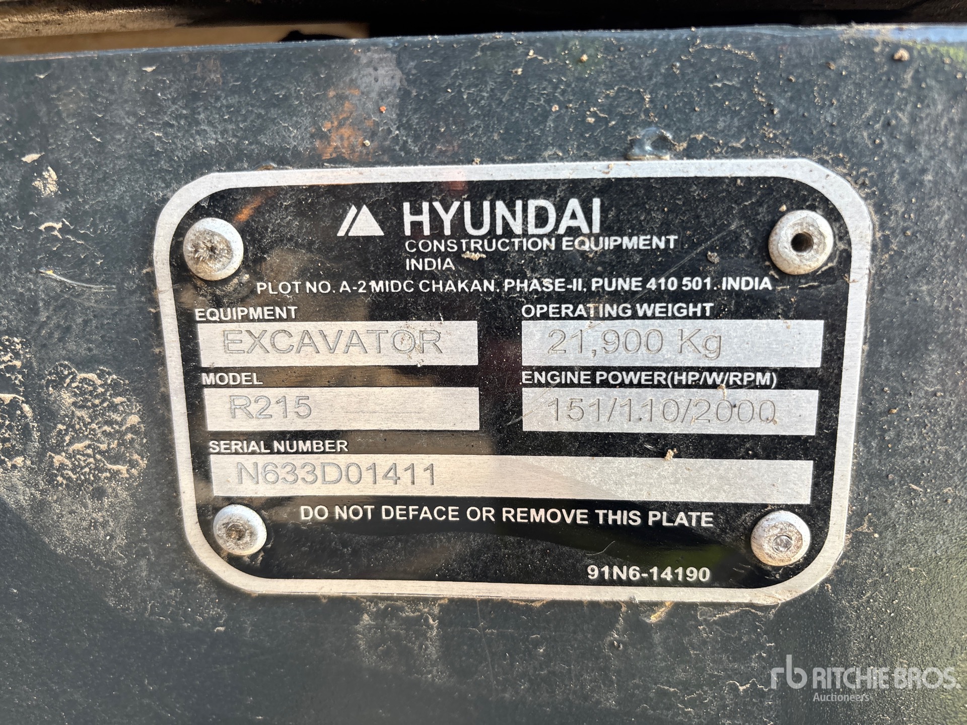 General Appearance with N.º de serie/VIN