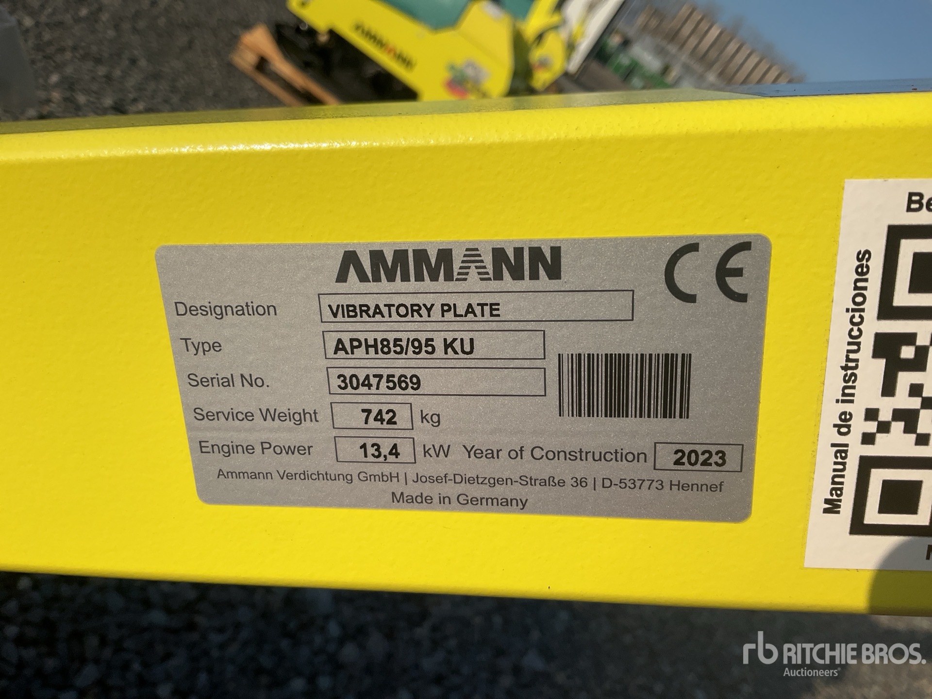 General Appearance with N.º de serie/VIN