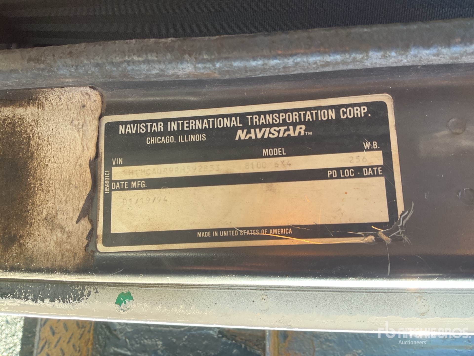 General Appearance with N.º de serie/VIN