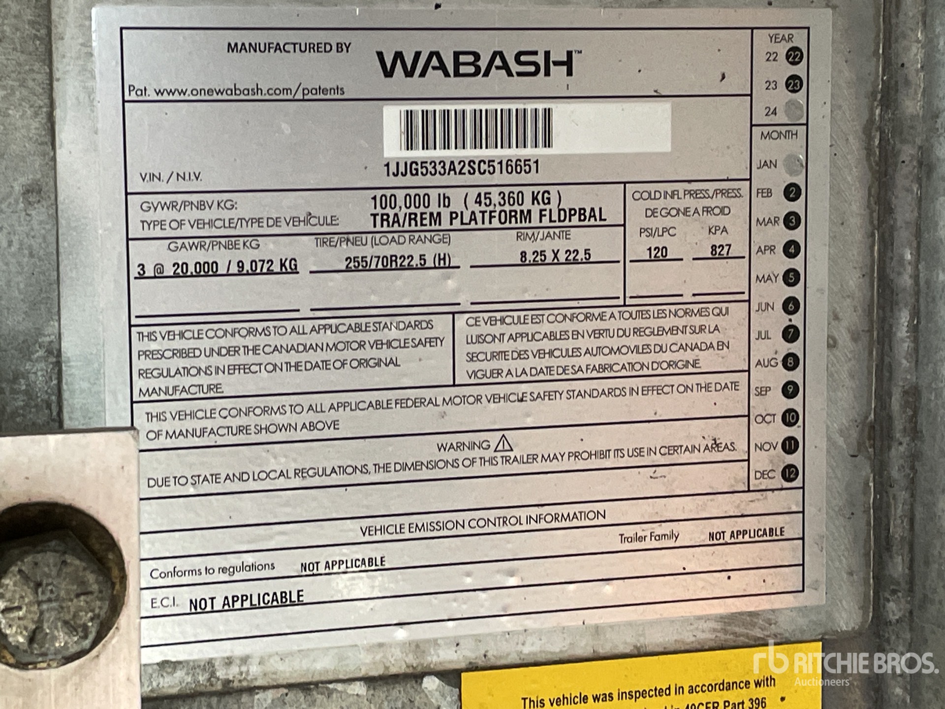 General Appearance with Numéro de série/Numéro d'identification du véhicule automobile