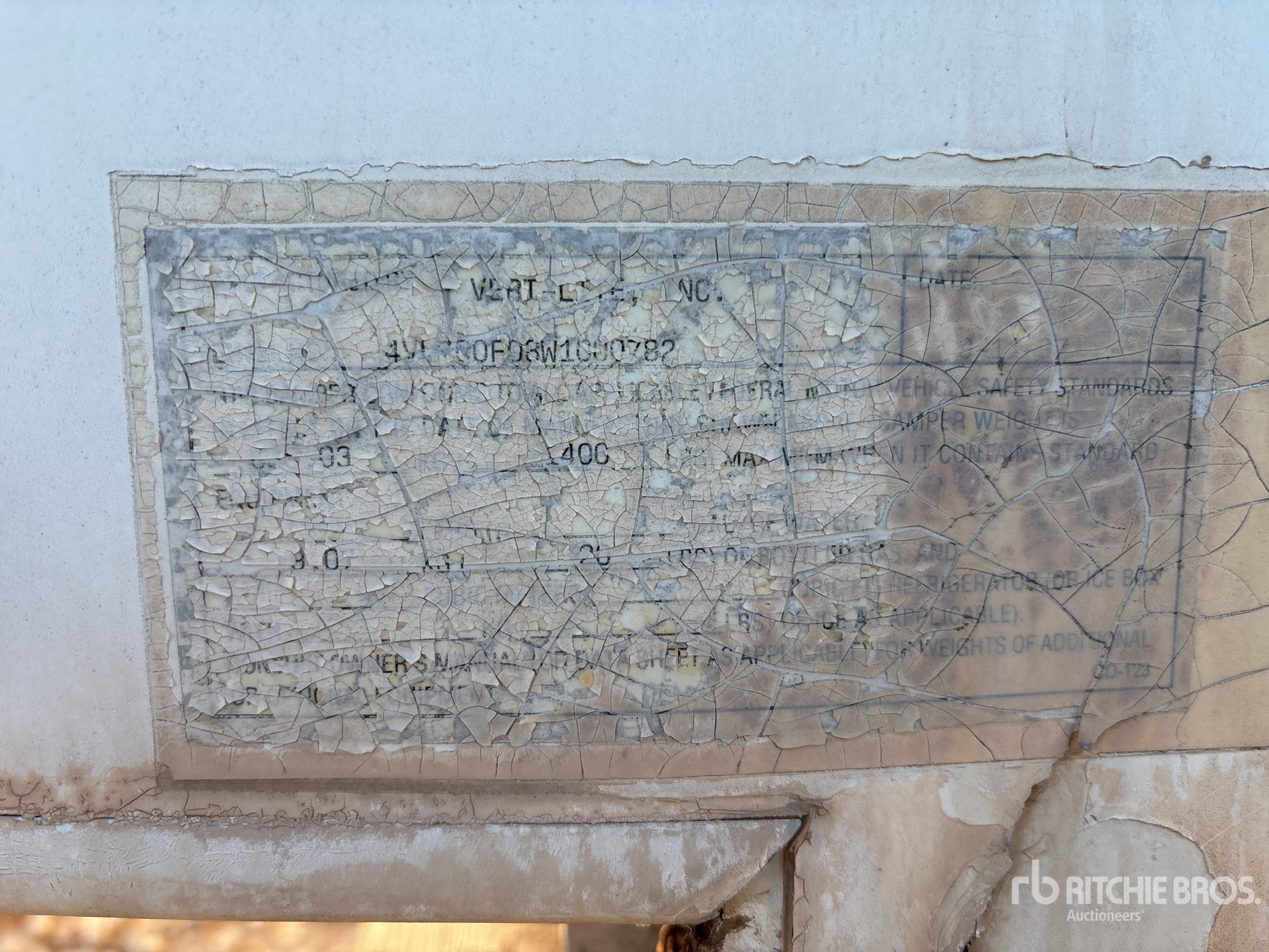 General Appearance with Numer seryjny/numer identyfikacyjny pojazdu