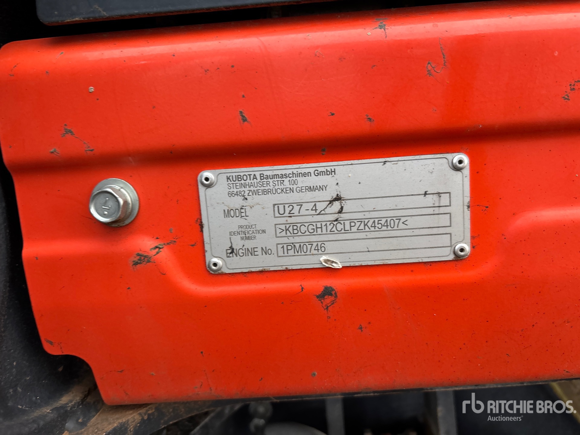 General Appearance with N.º de serie/VIN