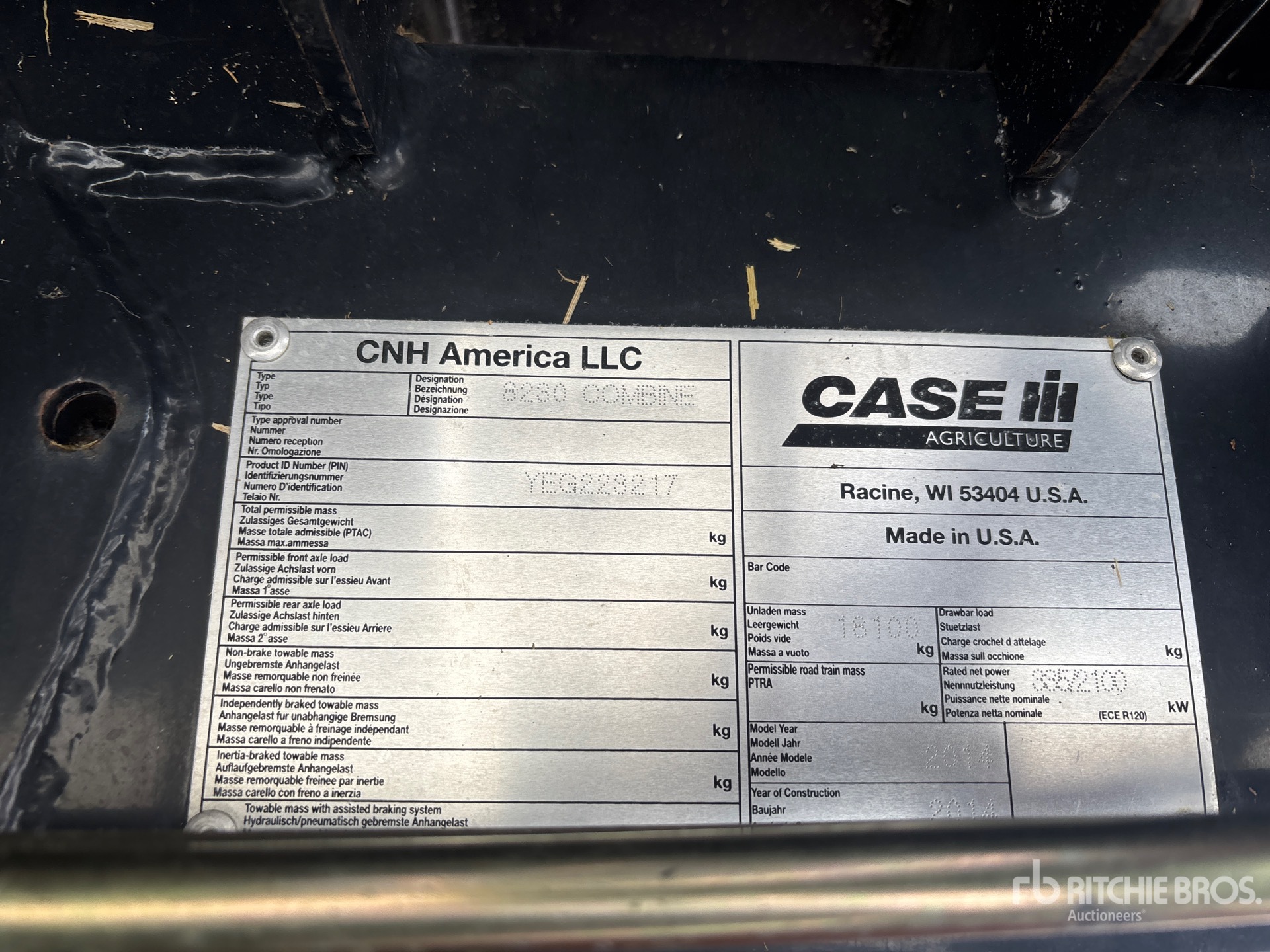 General Appearance with Numer seryjny/numer identyfikacyjny pojazdu