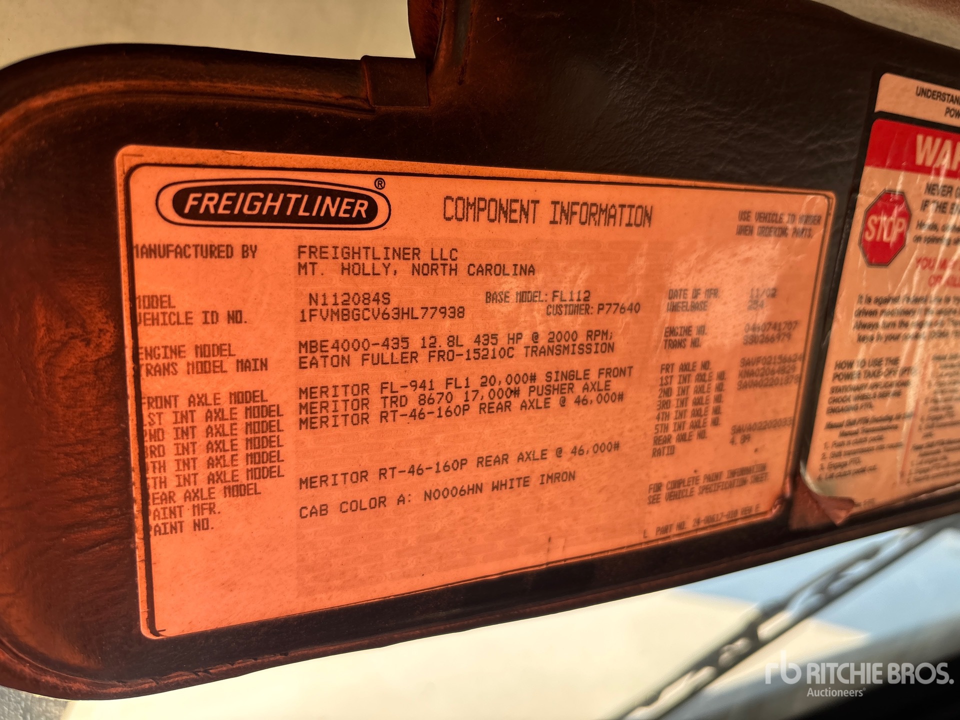 General Appearance with Seriennummer / FIN