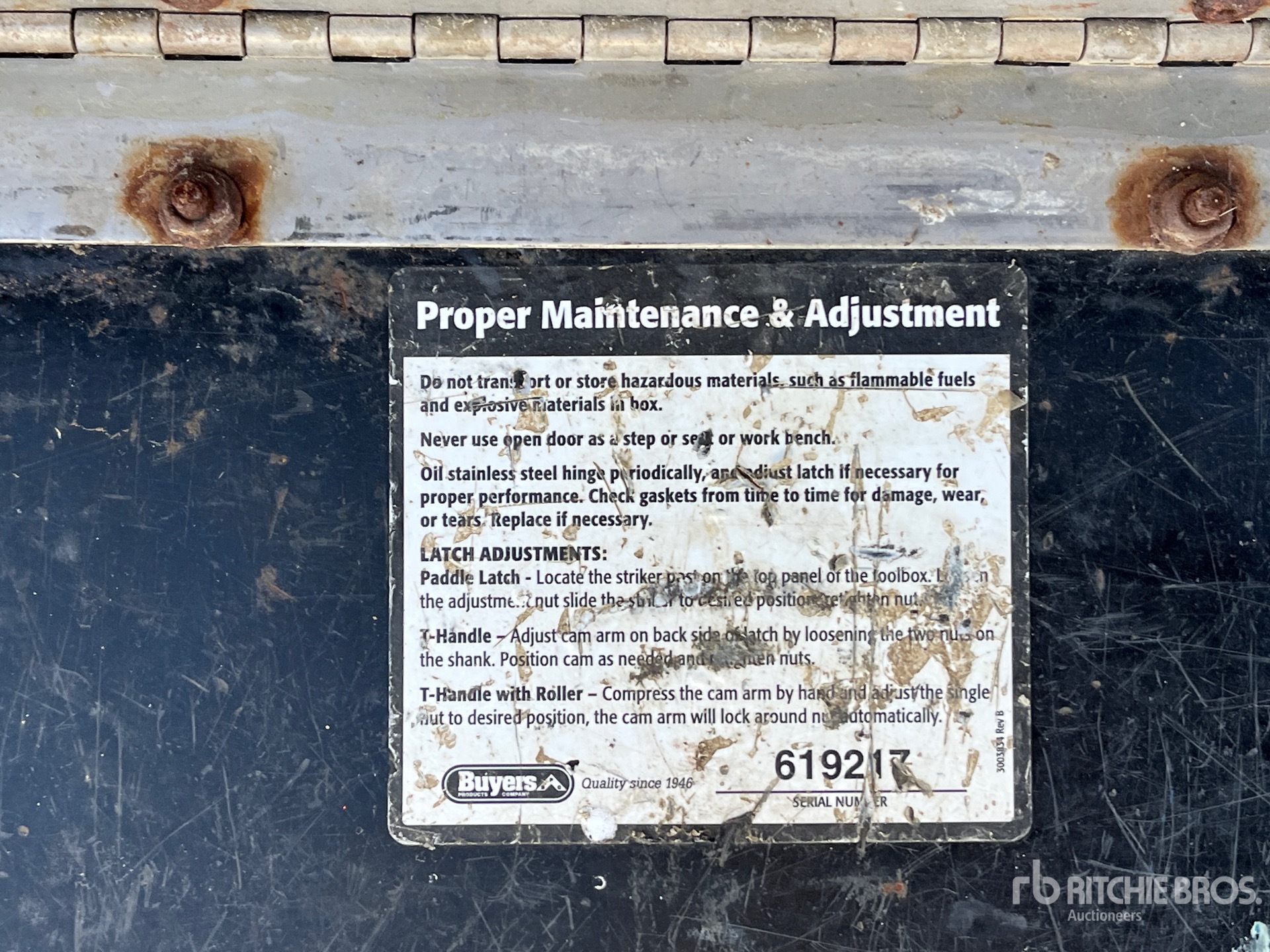 General Appearance with Numer seryjny/numer identyfikacyjny pojazdu