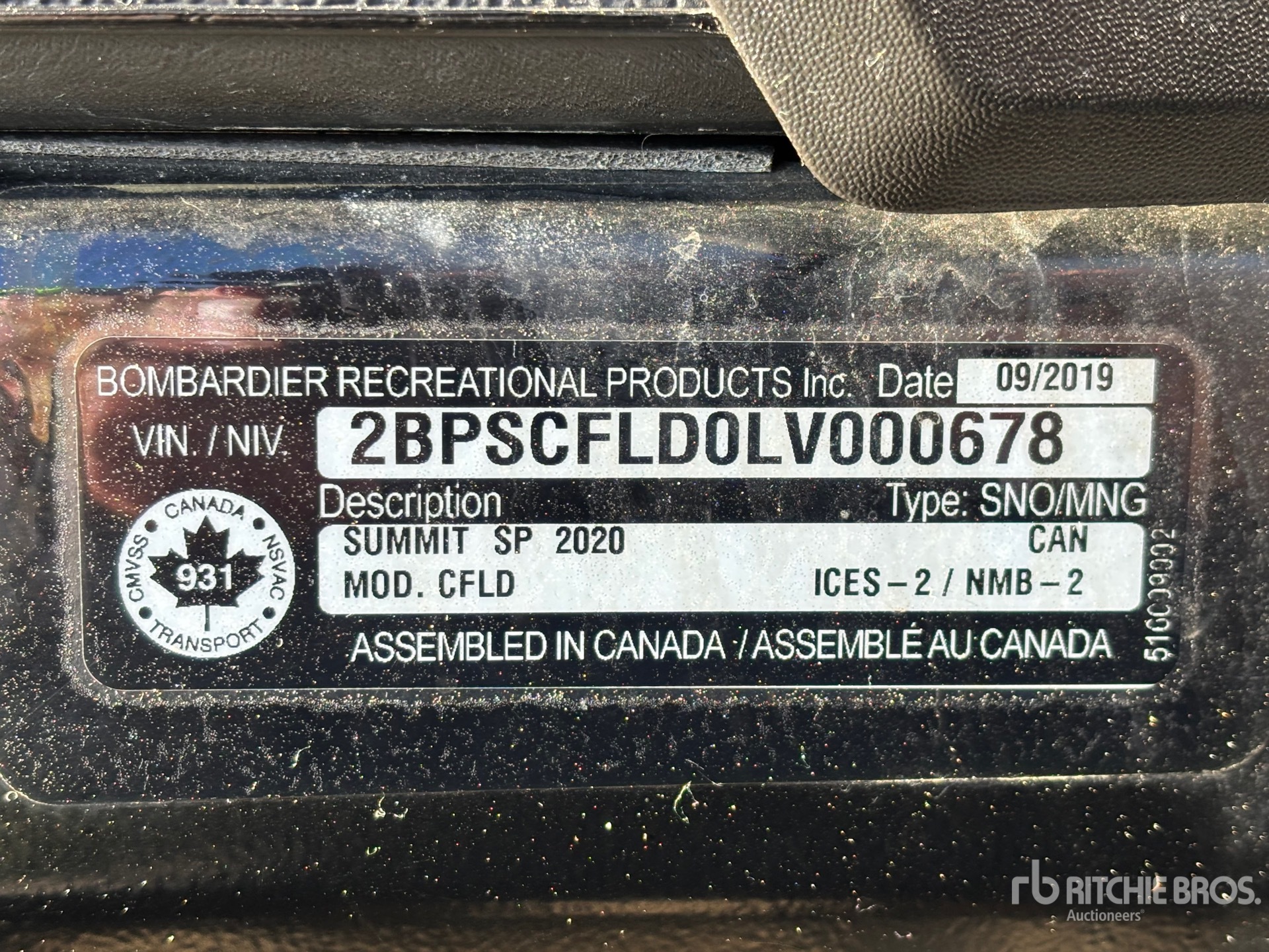 General Appearance with N.º de serie/VIN