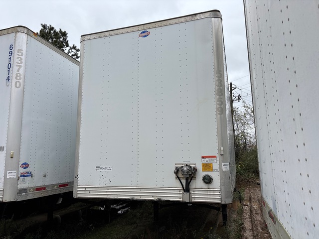 2014 Utility VS2DX 53 ft x 102 in T/A Van Trailer