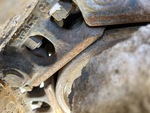 Undercarriage with Front Idler Wear