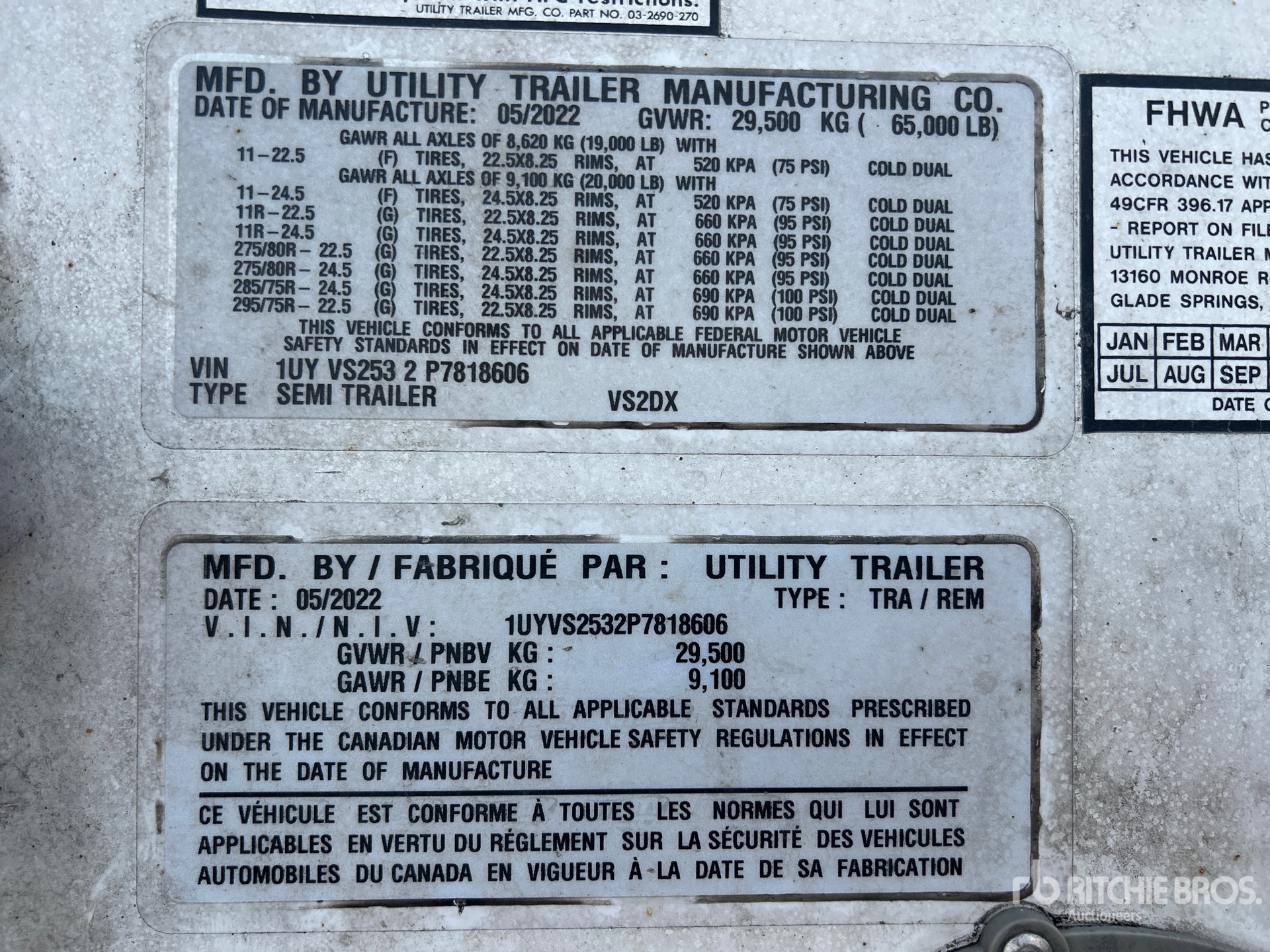 General Appearance with Numero seriale/numero d’identificazione del veicolo (VIN)
