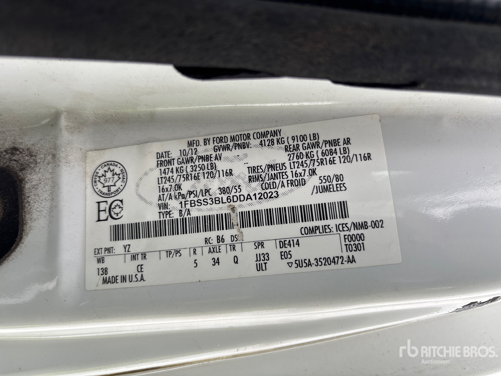 General Appearance with Second Serial Number/VIN Photo