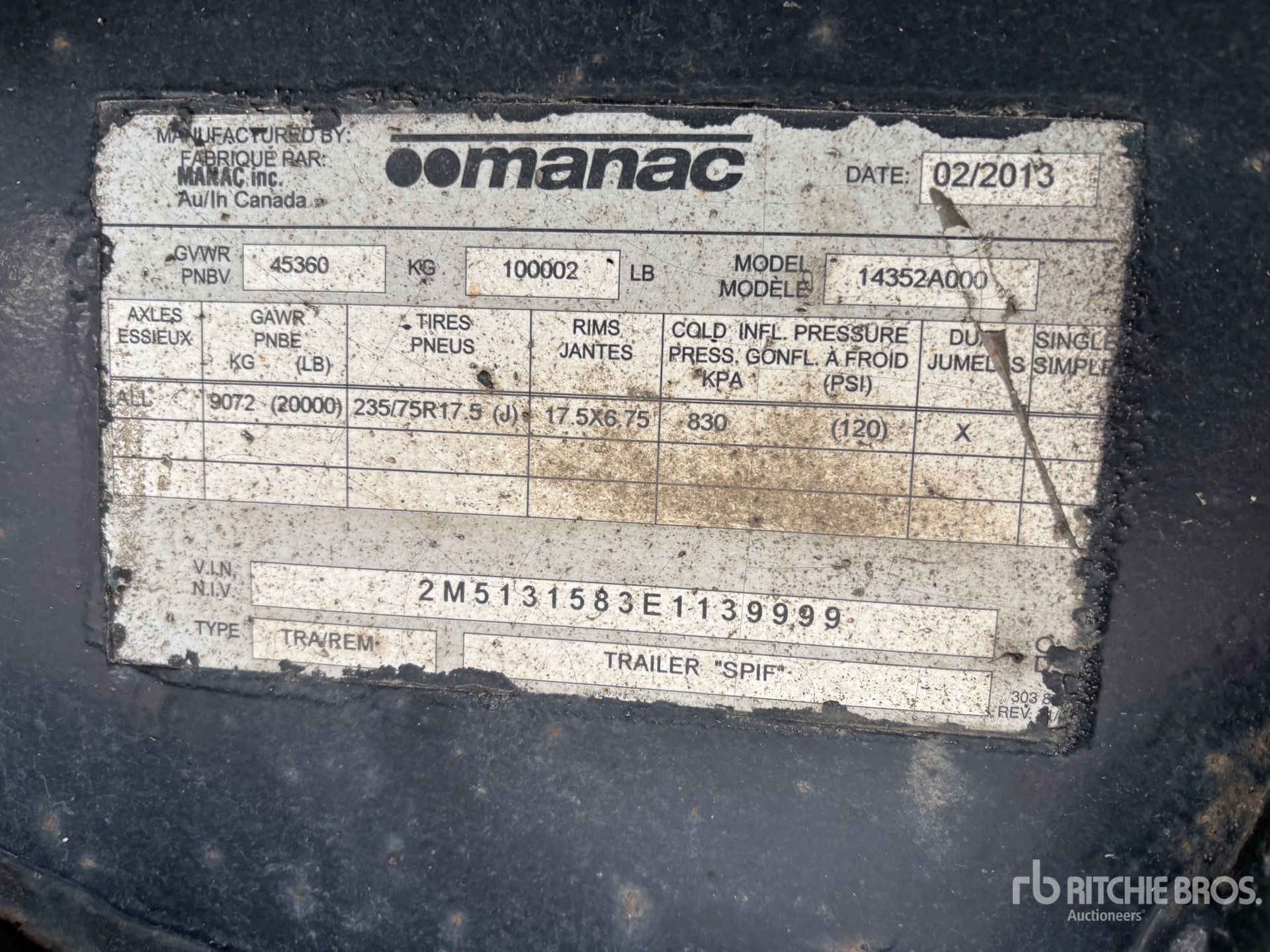 General Appearance with Seriennummer / FIN