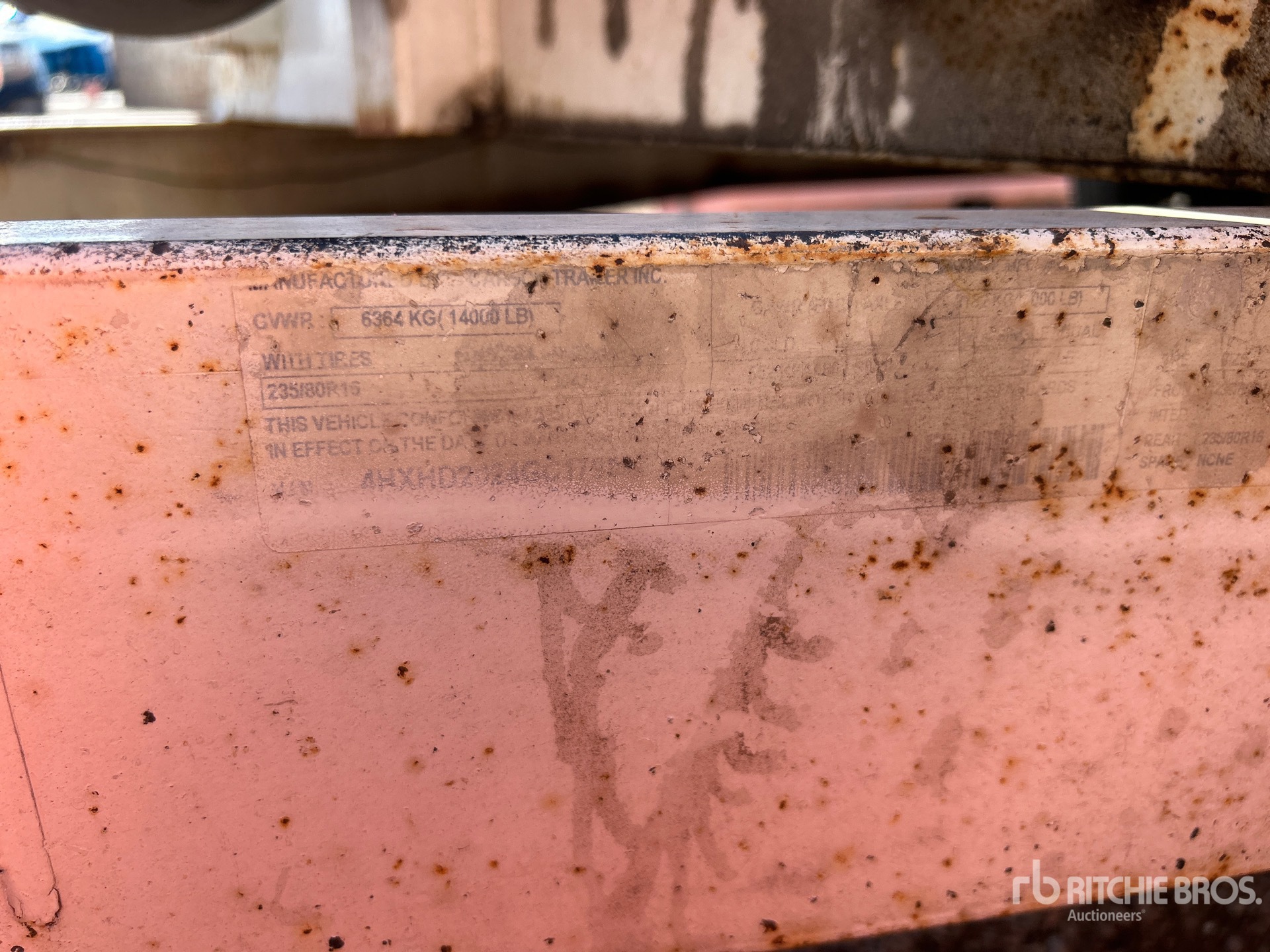 General Appearance with N.º de serie/VIN