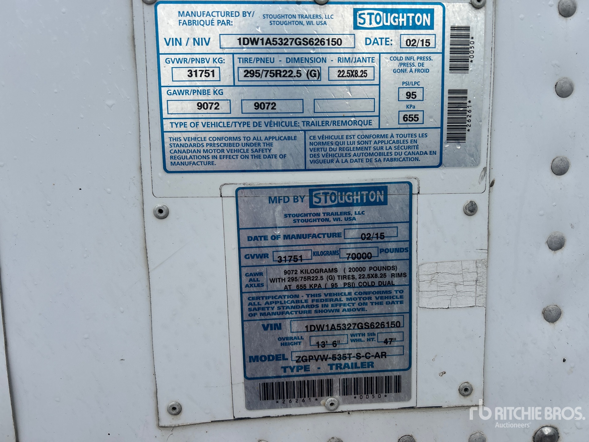 General Appearance with Numero seriale/numero d’identificazione del veicolo (VIN)