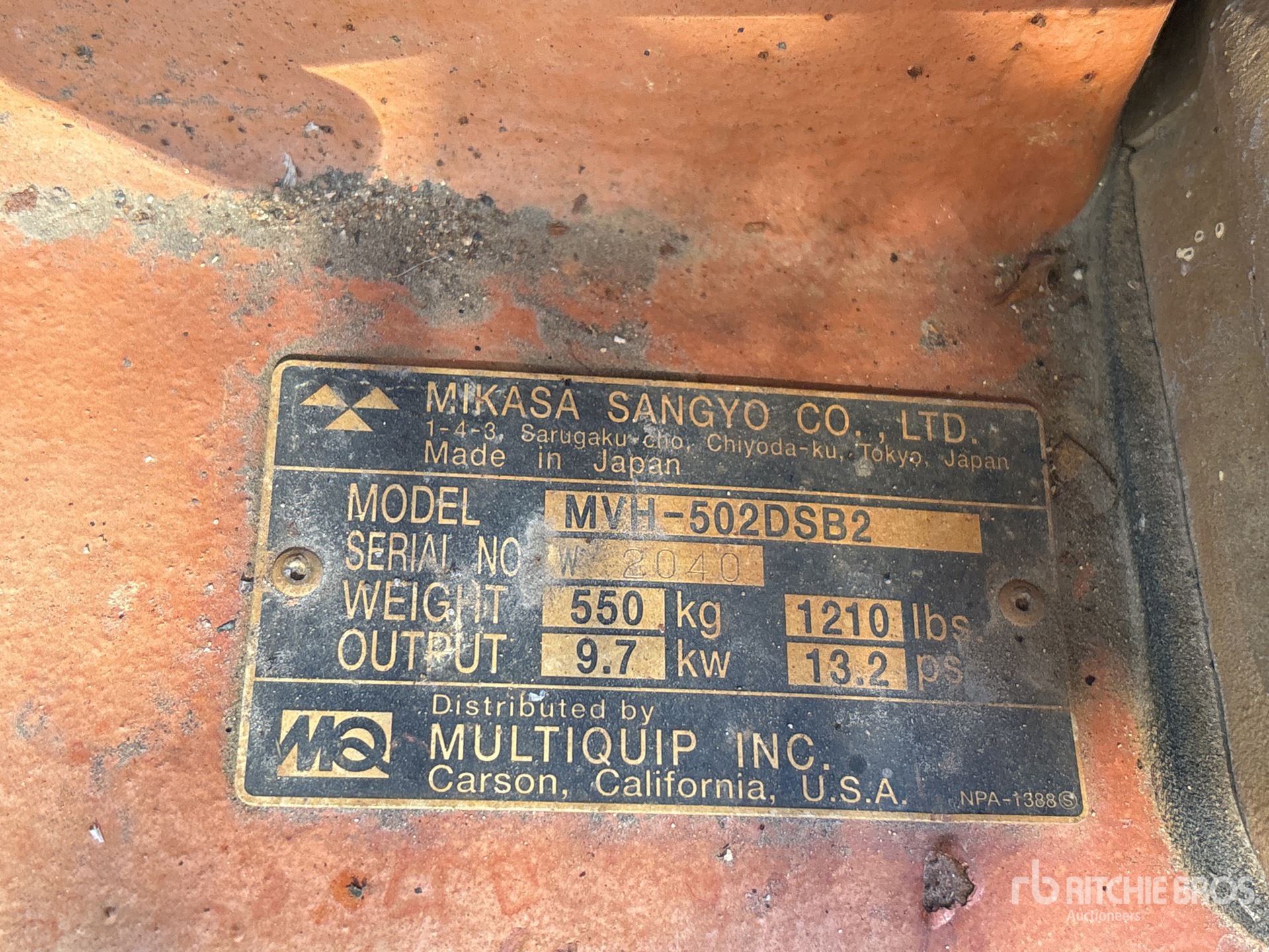 General Appearance with Numer seryjny/numer identyfikacyjny pojazdu