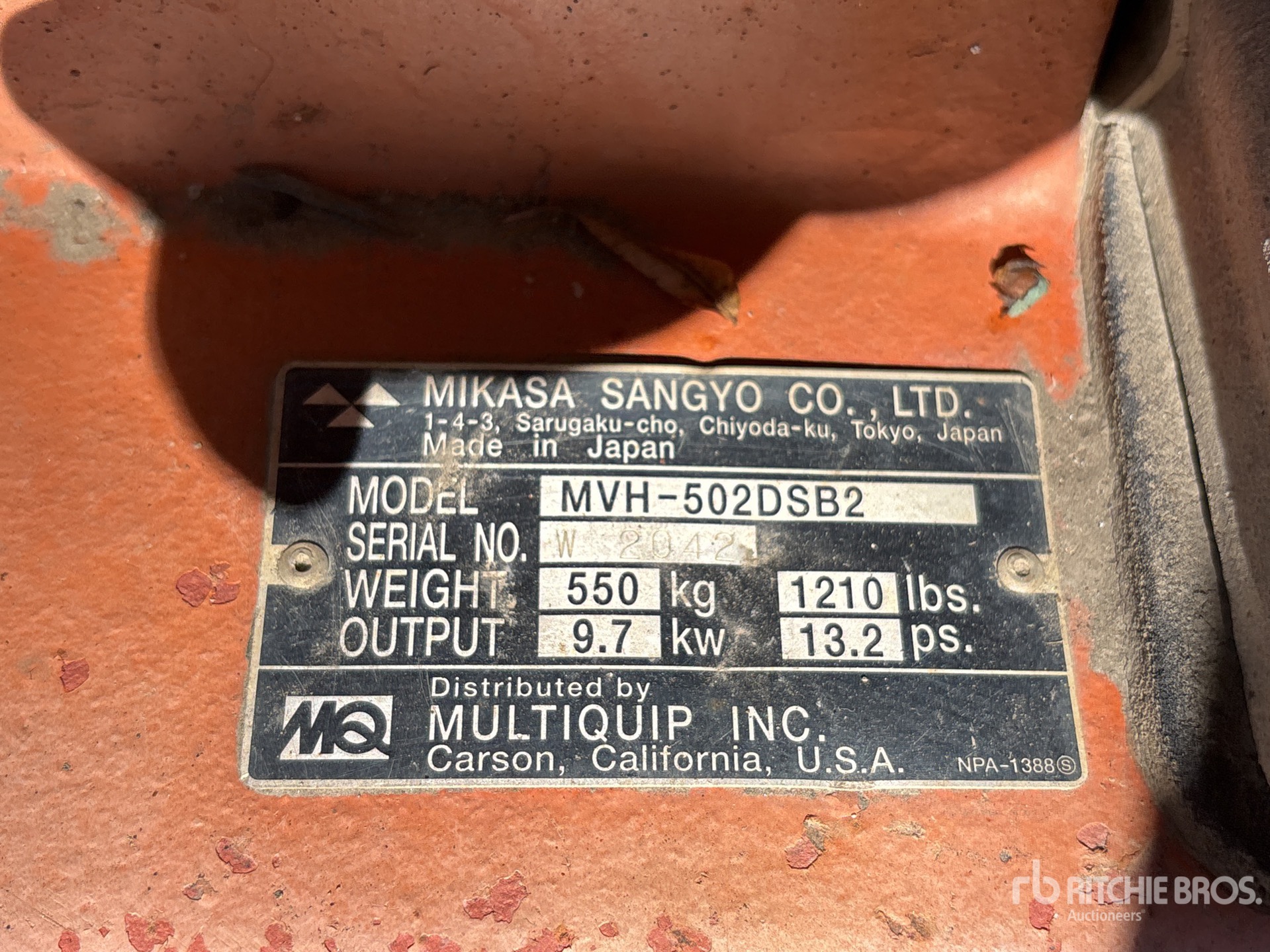 General Appearance with Numer seryjny/numer identyfikacyjny pojazdu