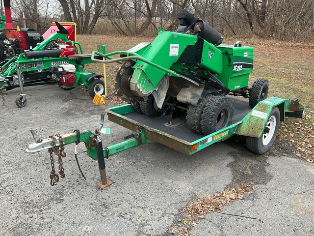 2017 Vermeer SC292 Stump Grinder w/ 2011 Vermeer TLR30LD Trailer