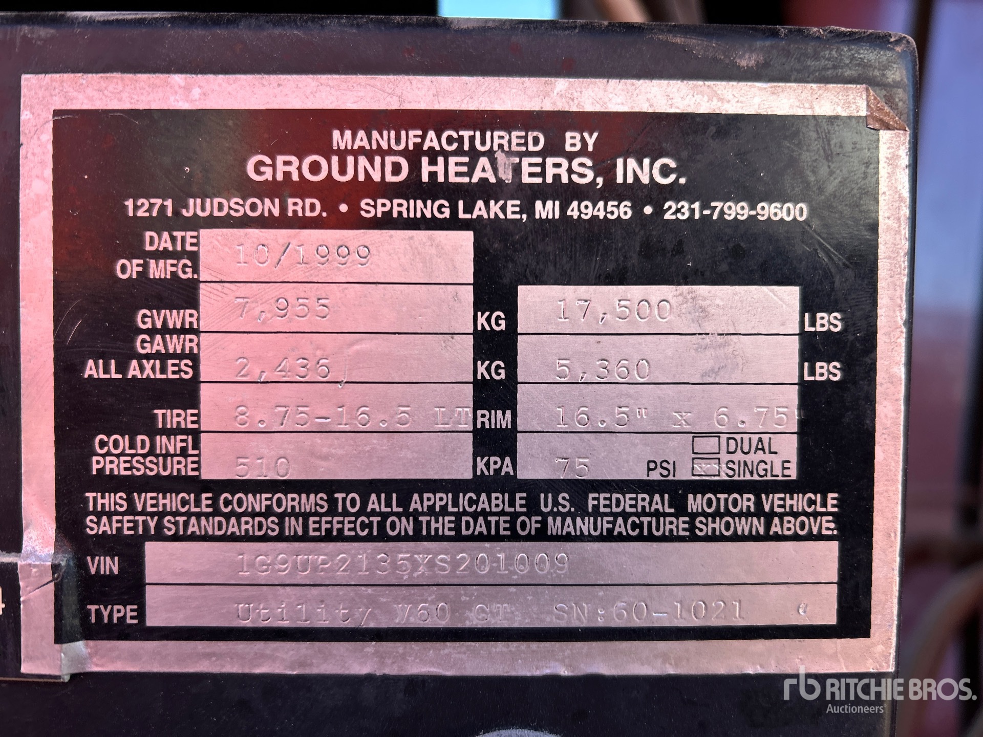 General Appearance with Numero seriale/numero d’identificazione del veicolo (VIN)