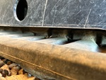 Undercarriage with Left Track Rollers