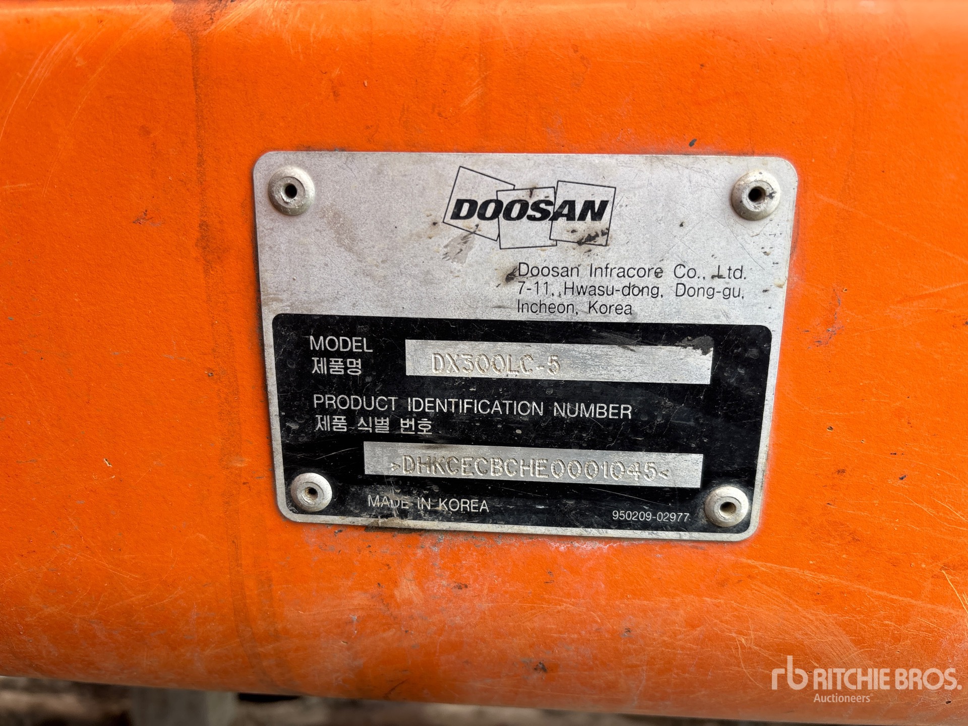 General Appearance with N.º de serie/VIN