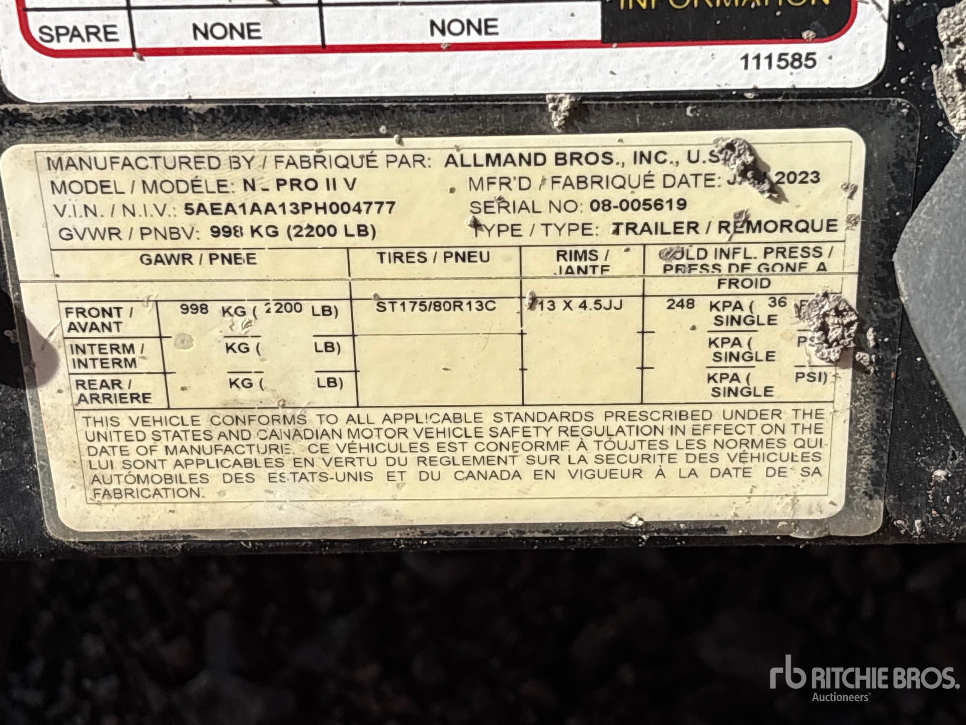 General Appearance with Seriennummer / FIN