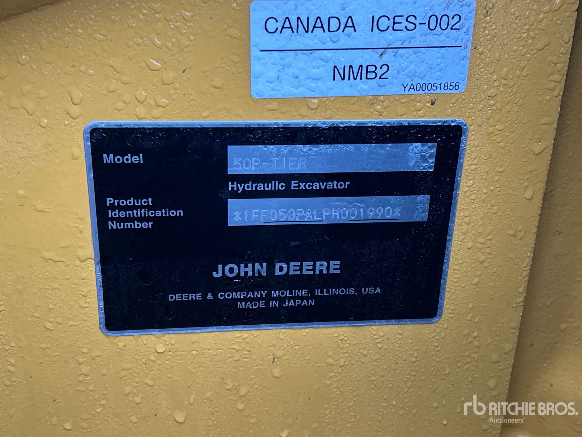 General Appearance with N.º de serie/VIN