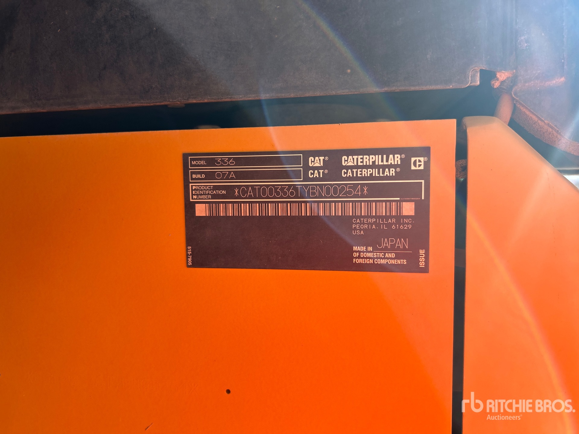 General Appearance with Numero seriale/numero d’identificazione del veicolo (VIN)