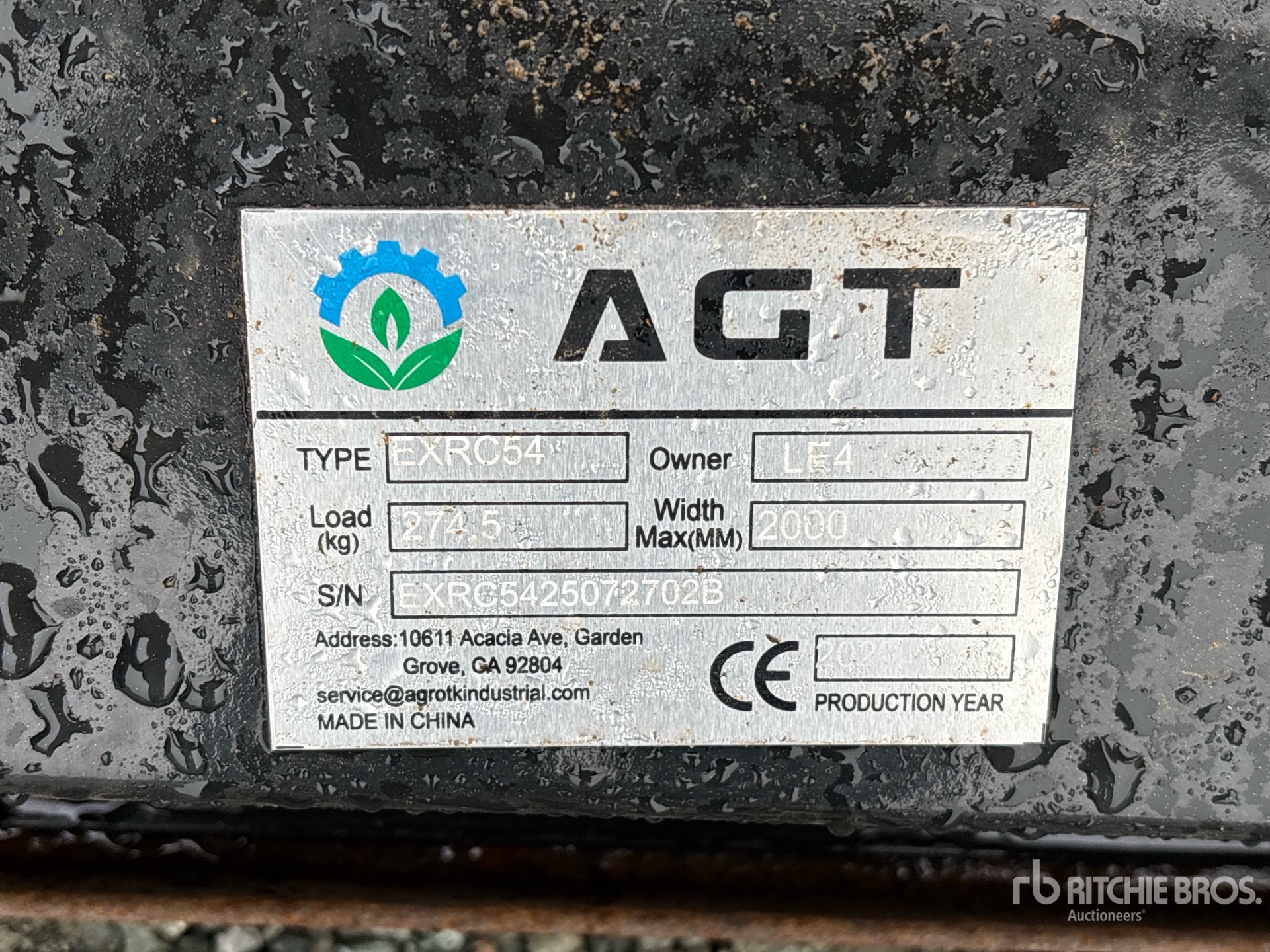 General Appearance with N.º de serie/VIN