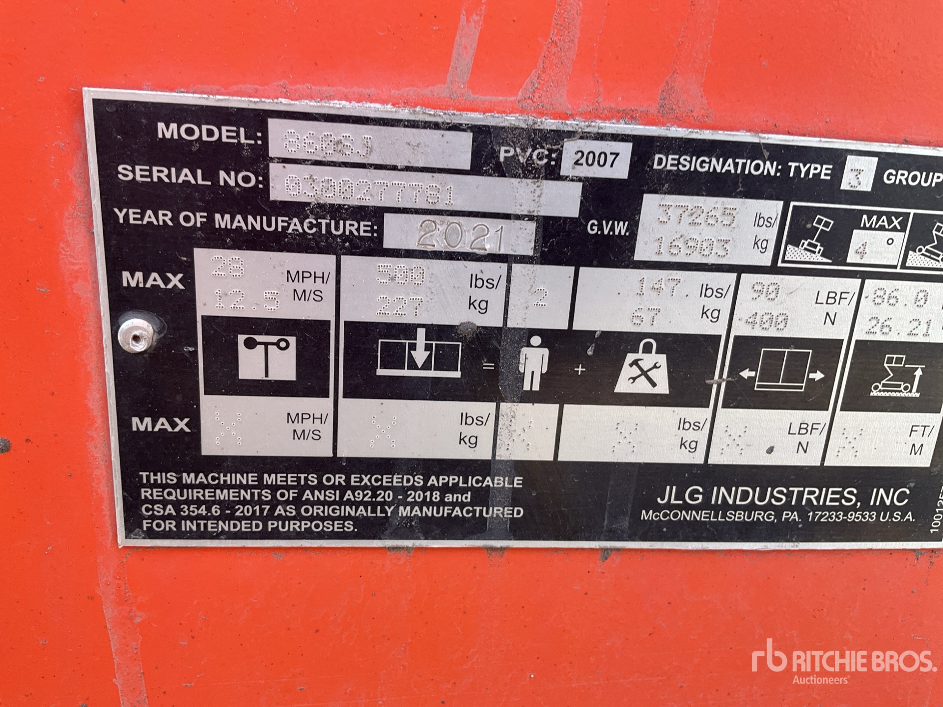 General Appearance with Numer seryjny/numer identyfikacyjny pojazdu