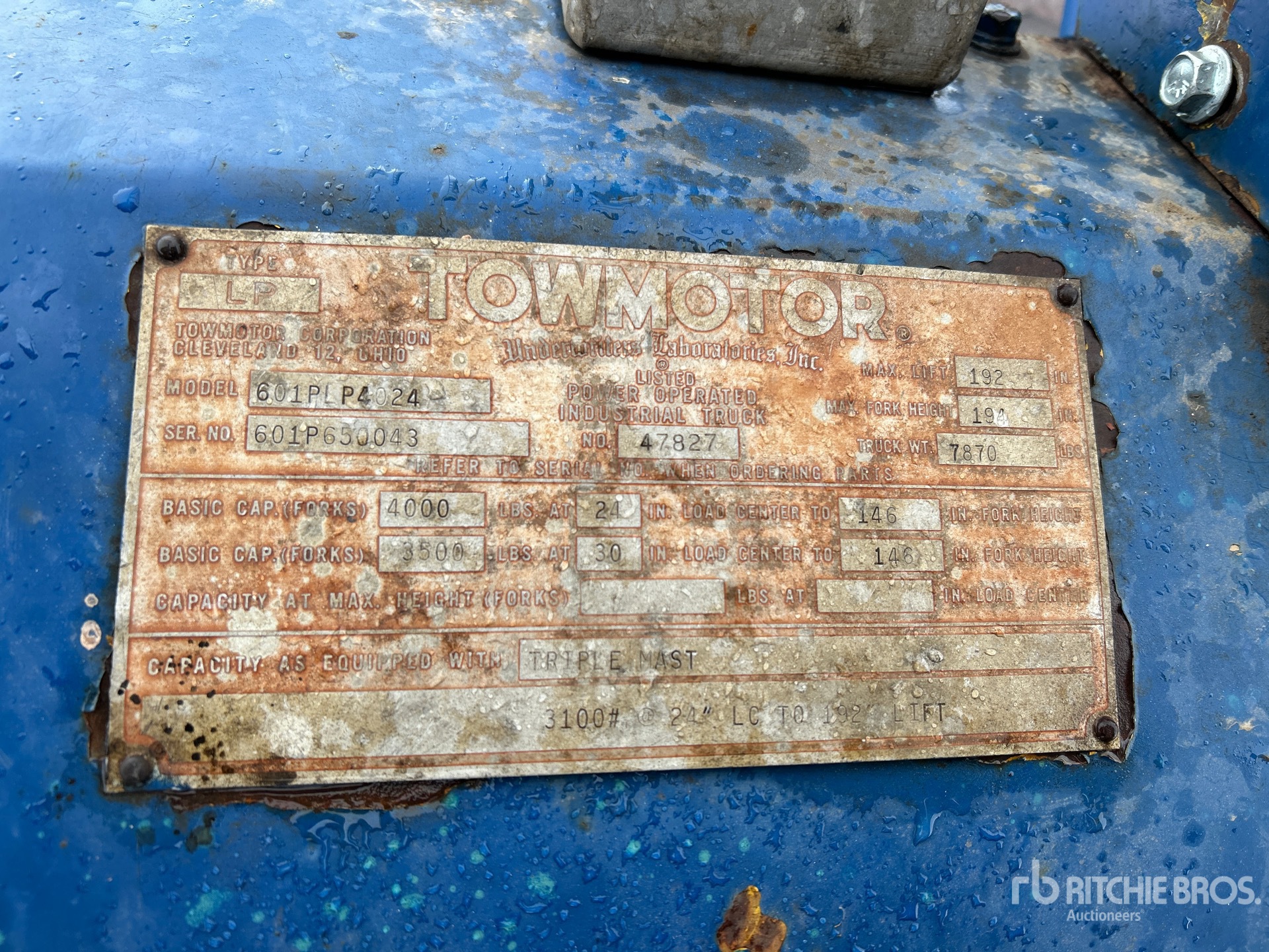 General Appearance with Numer seryjny/numer identyfikacyjny pojazdu