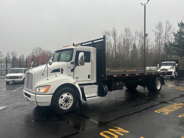 2019 Kenworth T370 4x2 Flatbed Dump Truck
