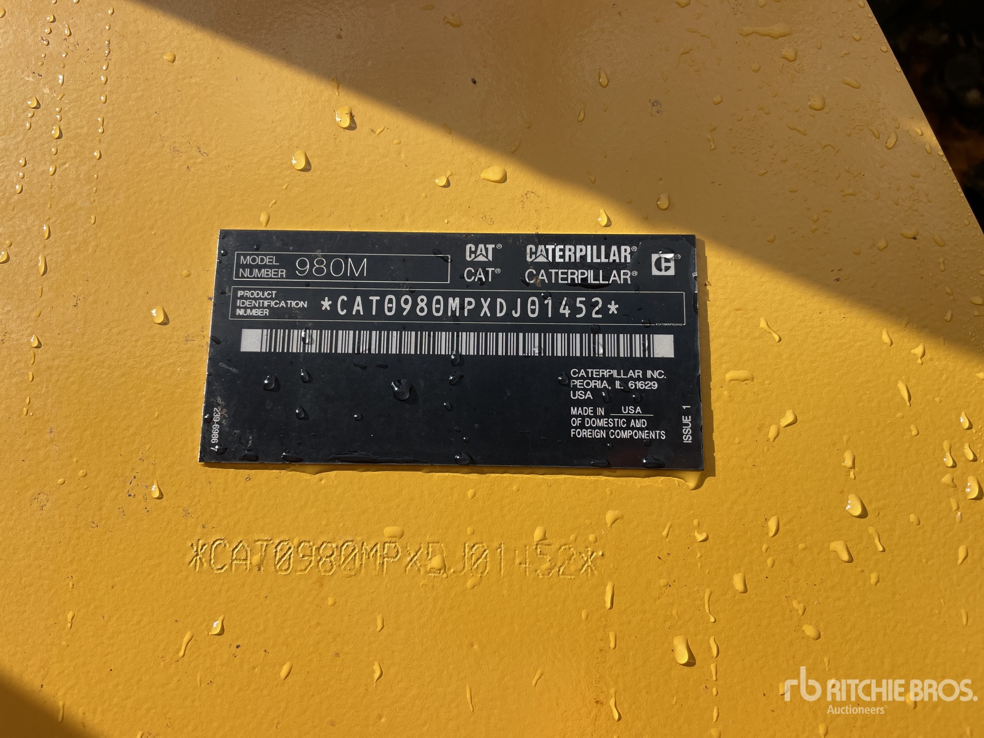 General Appearance with N.º de serie/VIN