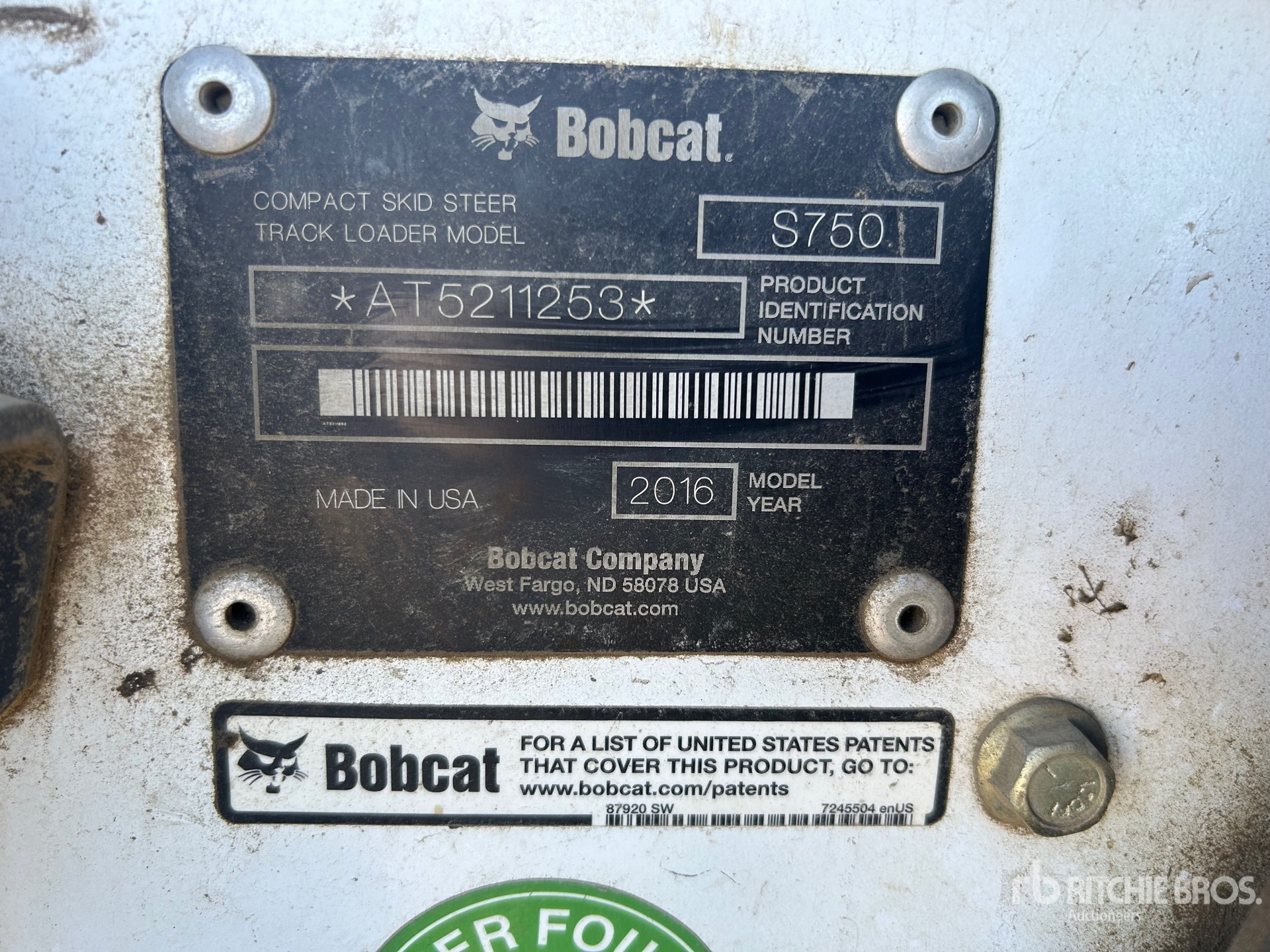 General Appearance with N.º de serie/VIN