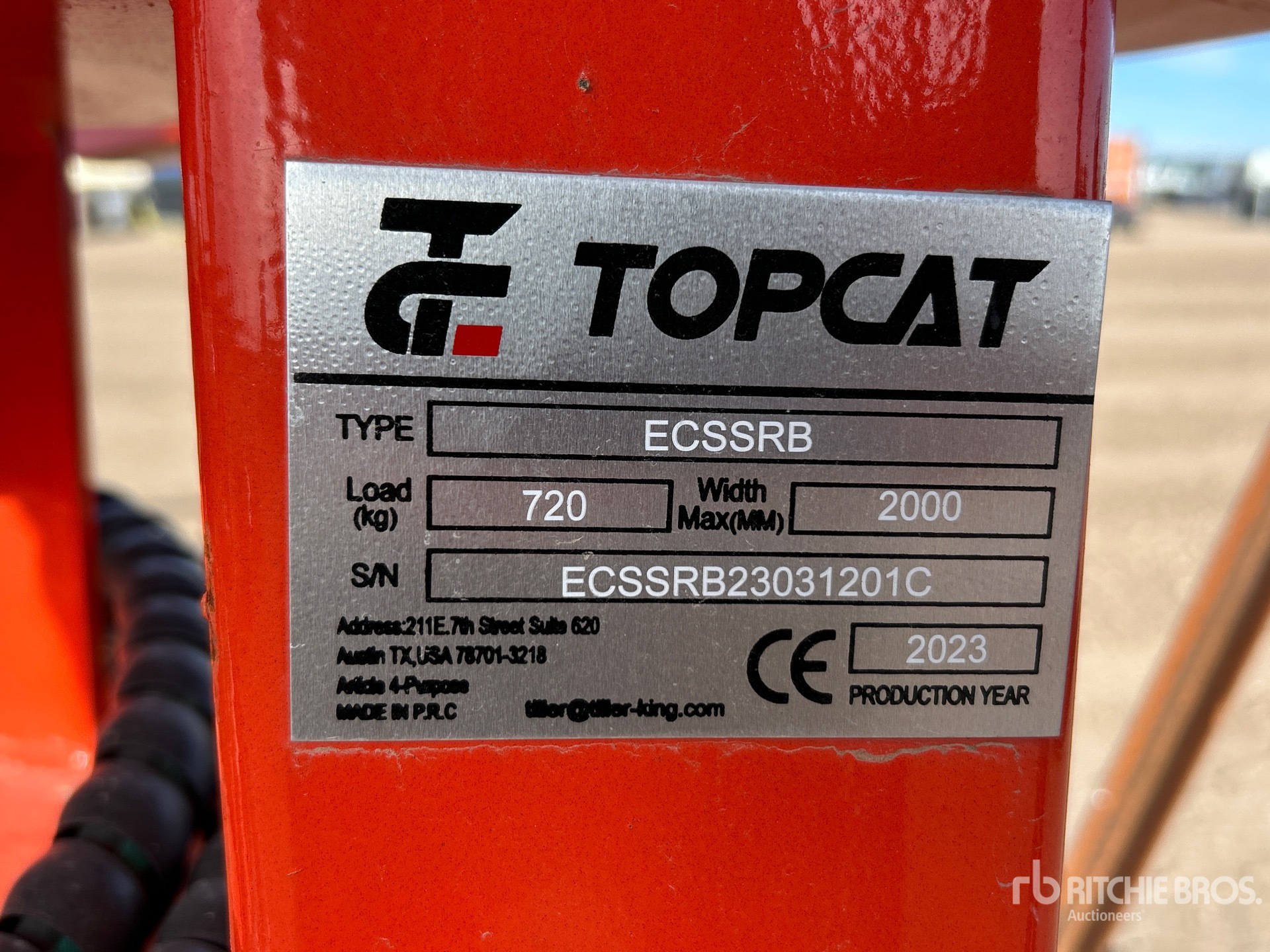 General Appearance with N.º de serie/VIN