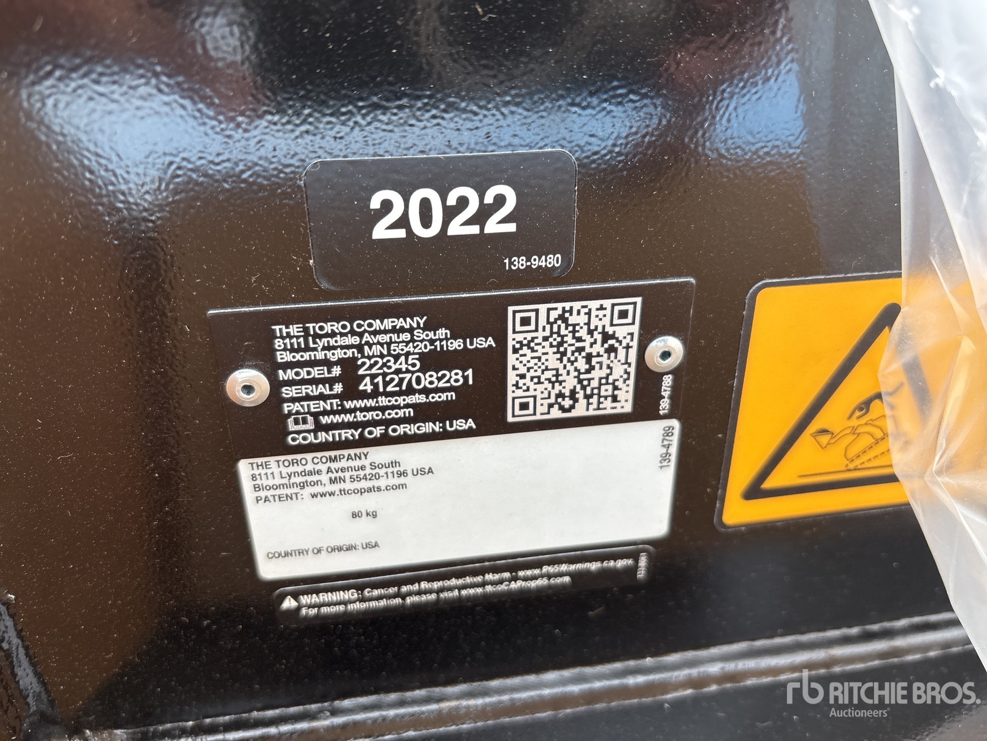 General Appearance with Numero seriale/numero d’identificazione del veicolo (VIN)