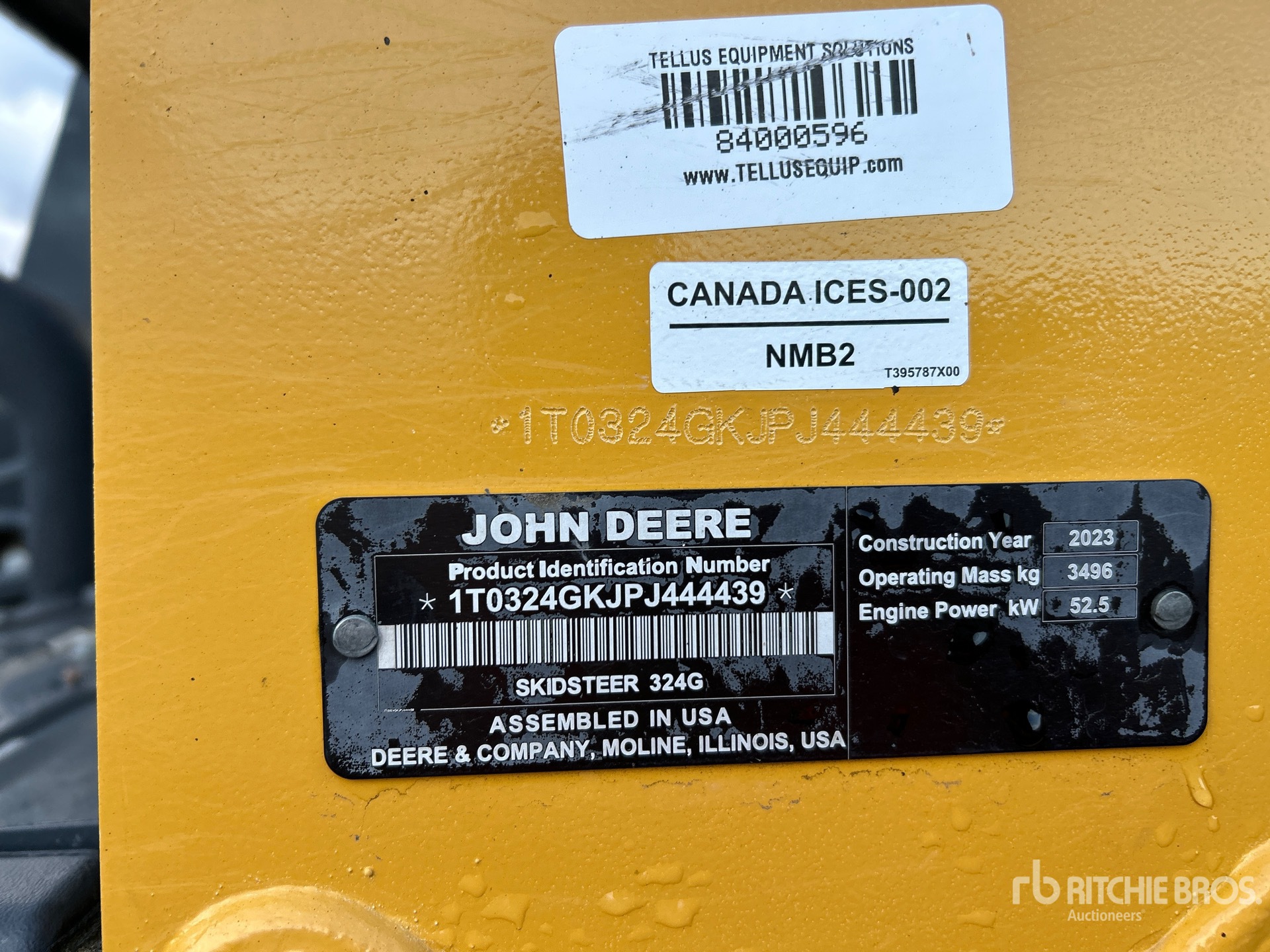 General Appearance with Numéro de série/Numéro d'identification du véhicule automobile